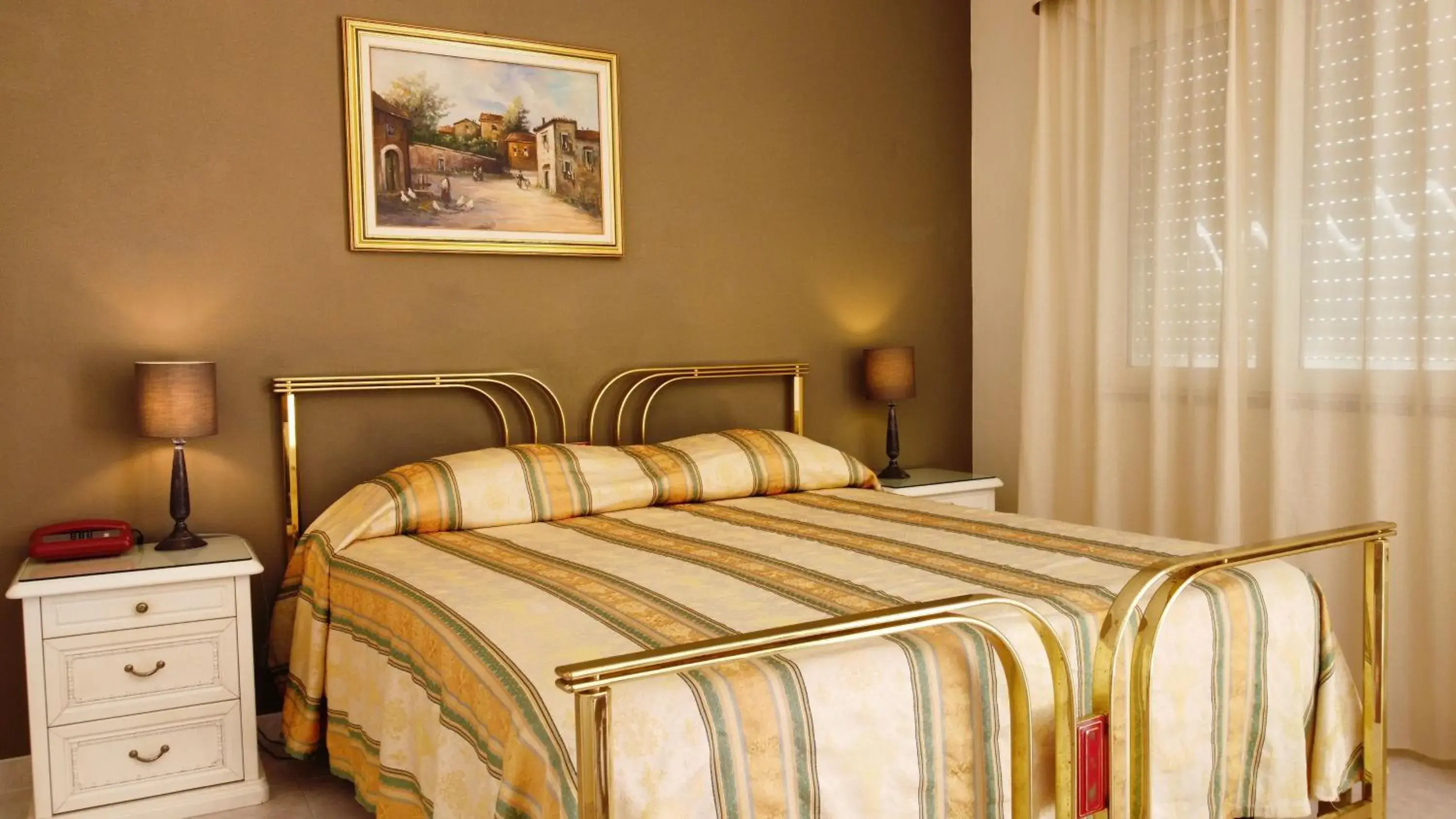 Bed in Hotel San Marco