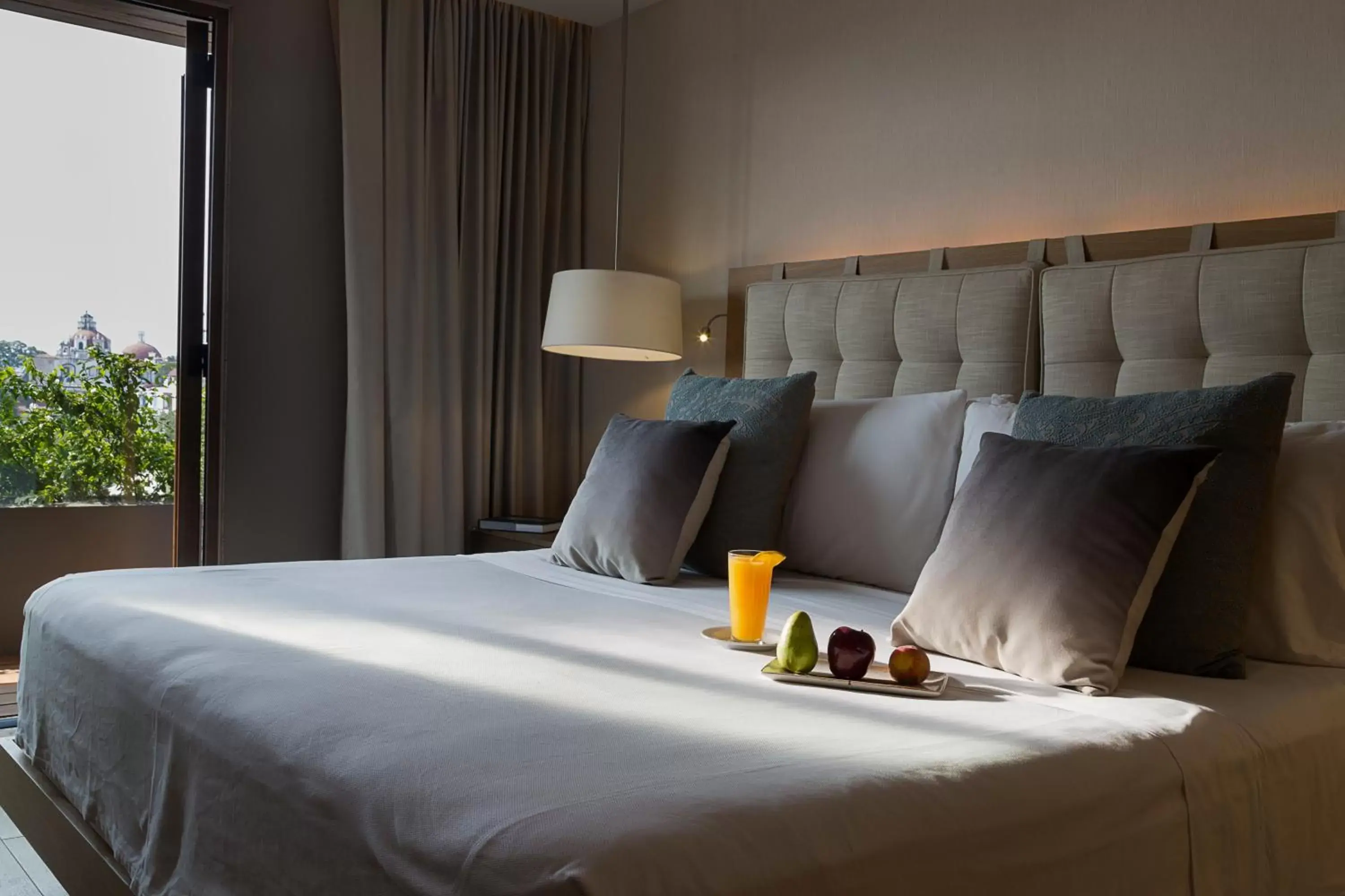 Bed in Cartesiano Boutique & Wellness Hotel