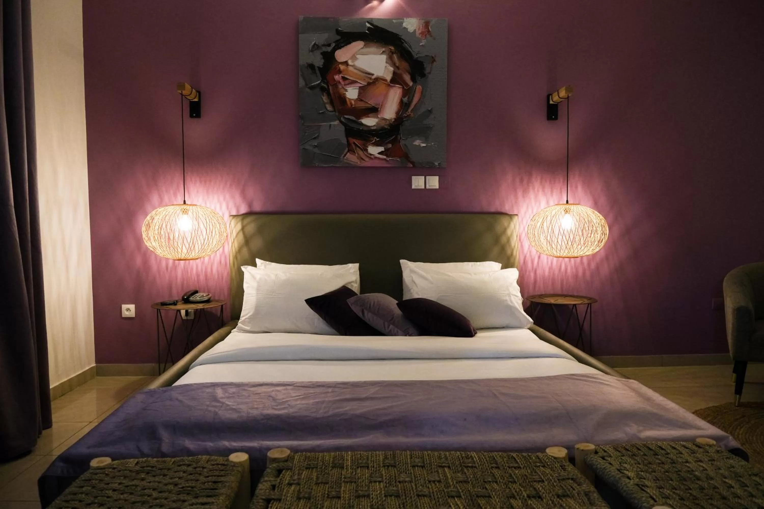 Bedroom, Bed in Villa Ayaba