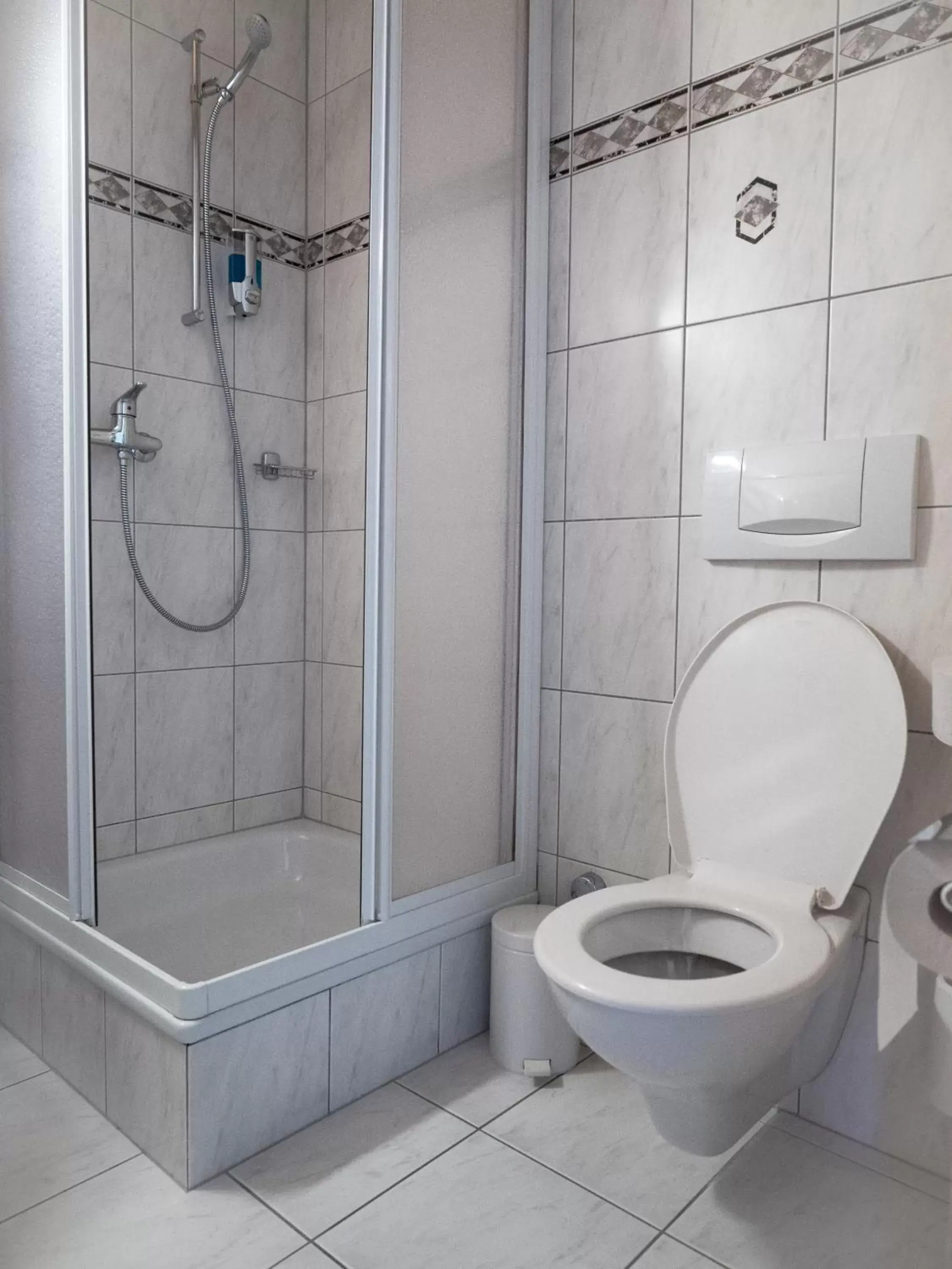 Shower, Bathroom in Hotel Olympica