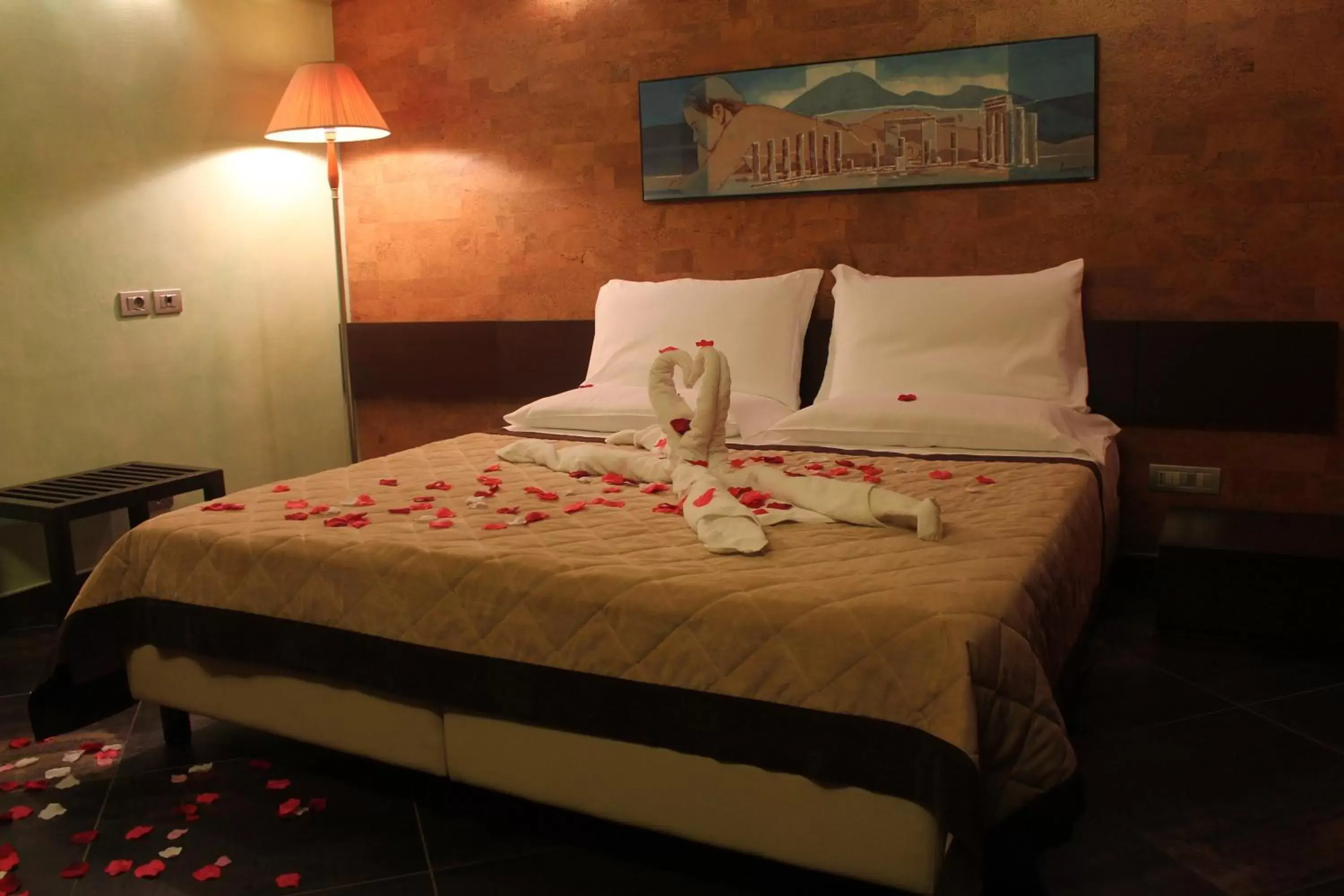 Bed in Abalon Pompei Resort Bed in Abalon Pompei Resort