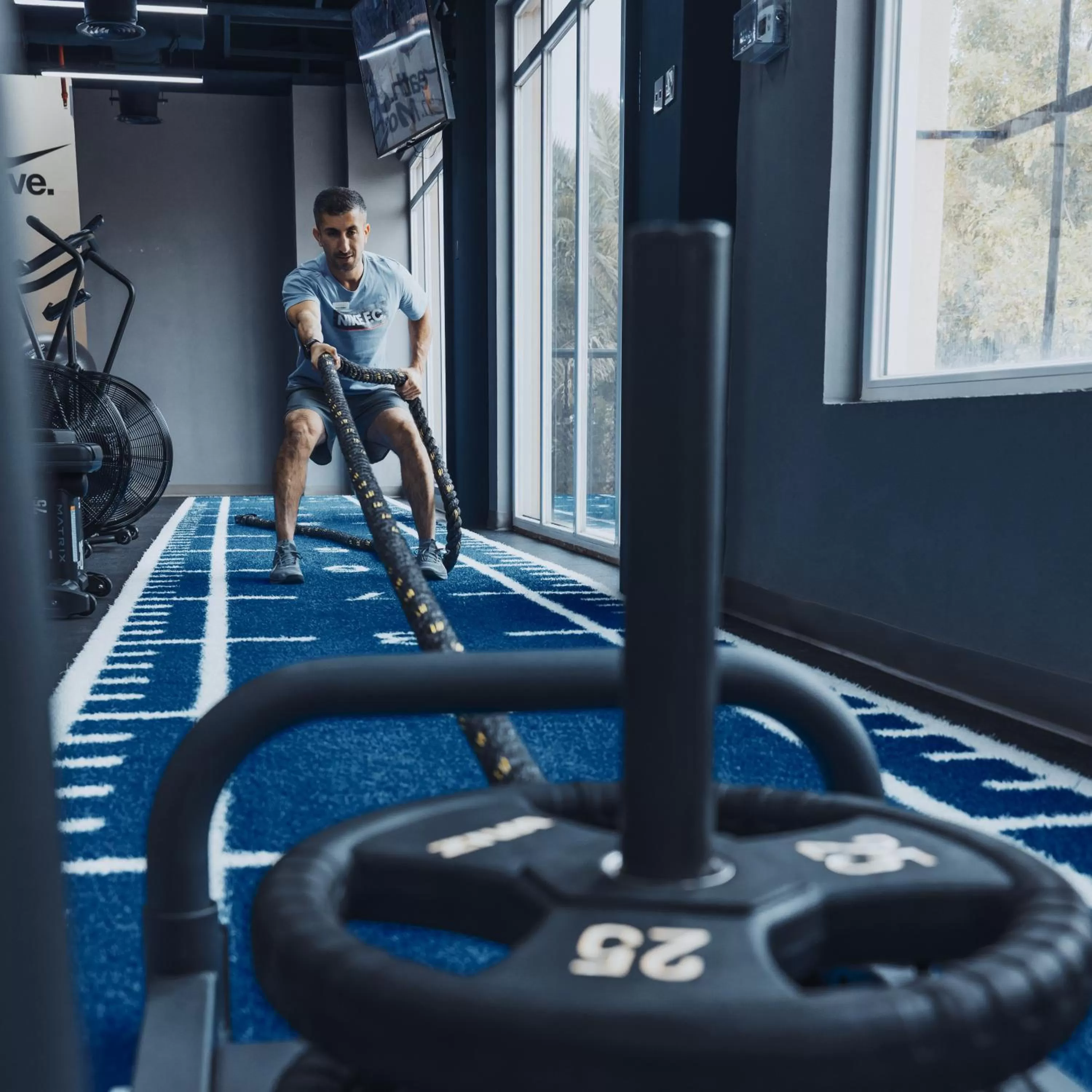 Fitness centre/facilities in Argan Al Bidaa Hotel and Resort , Kuwait