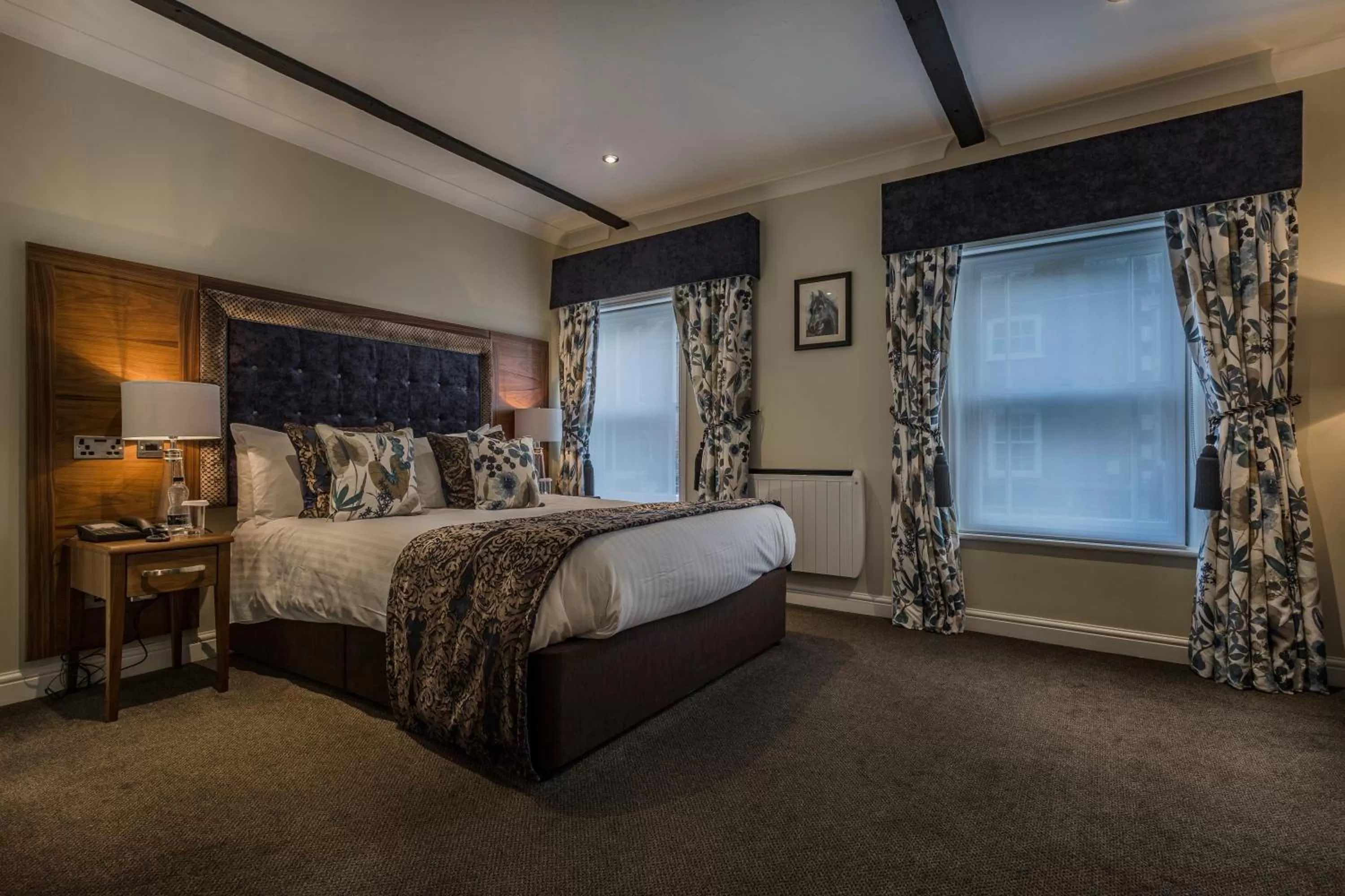 Bedroom, Bed in The Admiral Rodney Hotel, Horncastle, Lincolnshire - The Coaching Inn Group