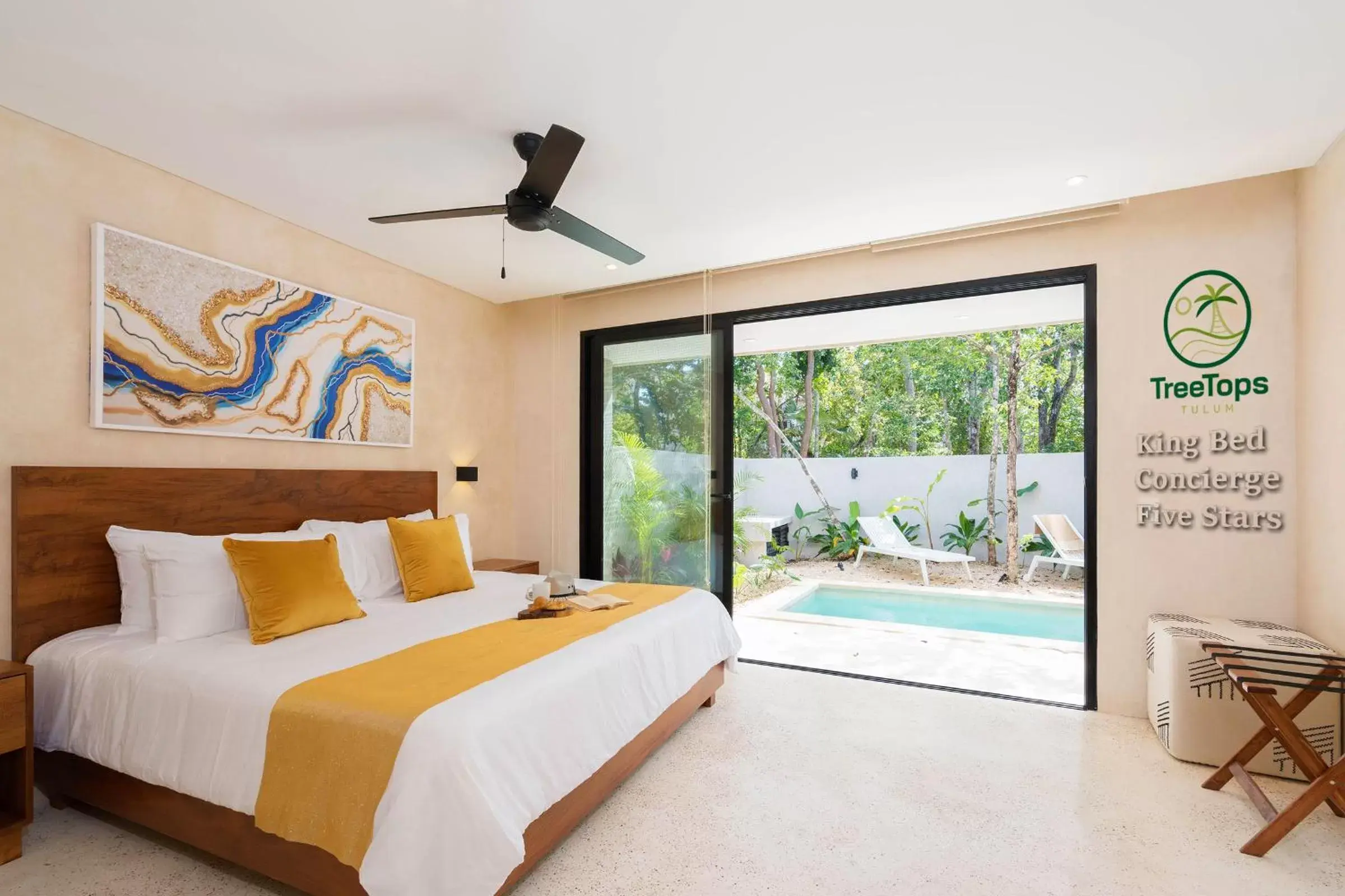 Bedroom in Suites at TreeTops Tulum