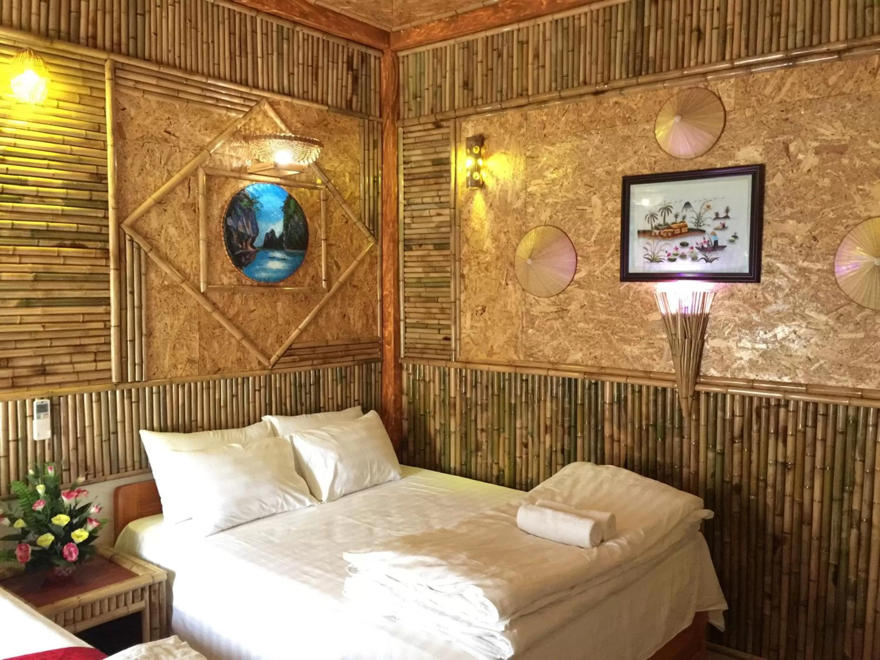 Bed in Tam Coc Vinh Thinh Homestay