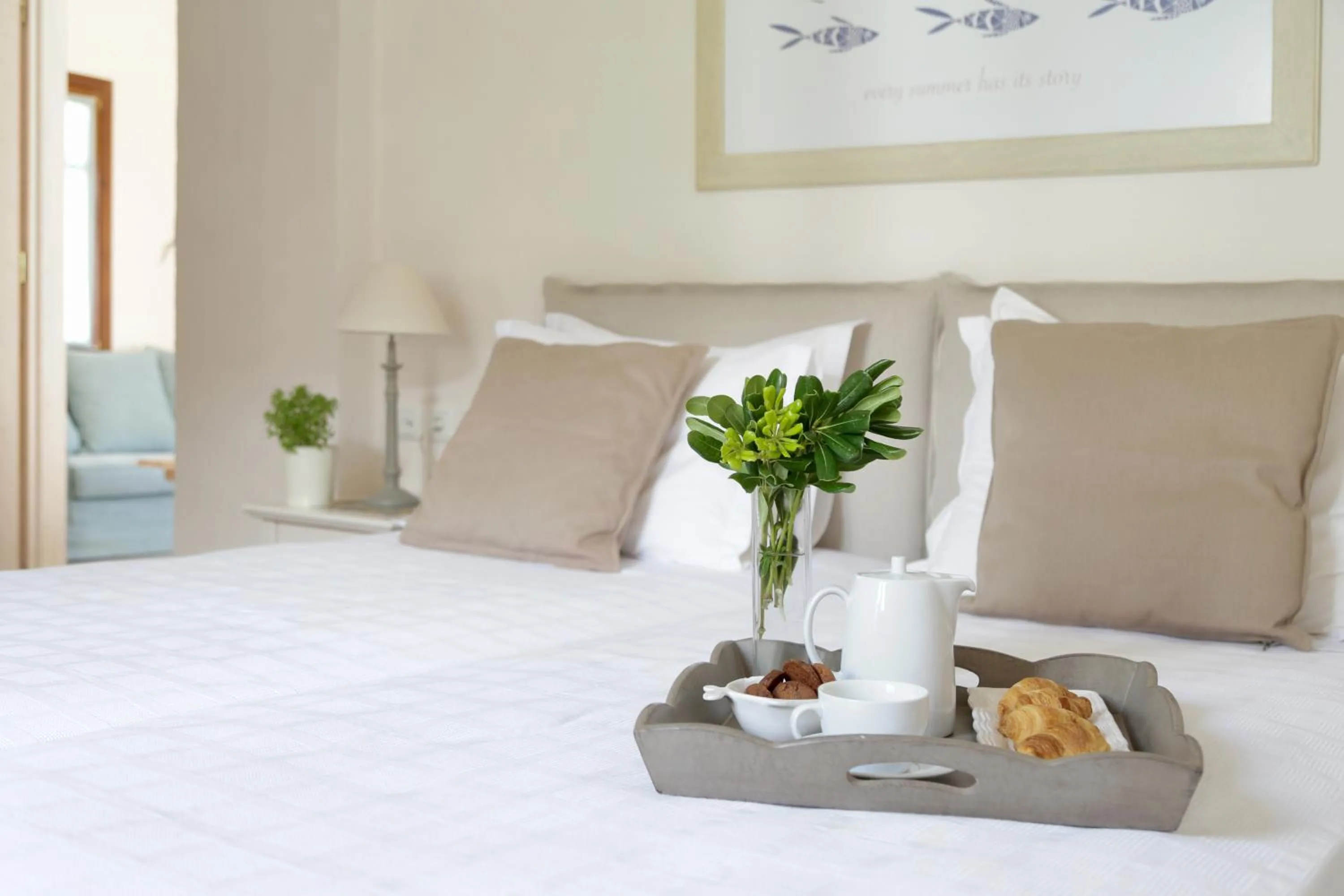 Bedroom, Bed in Skopelos Village Hotel