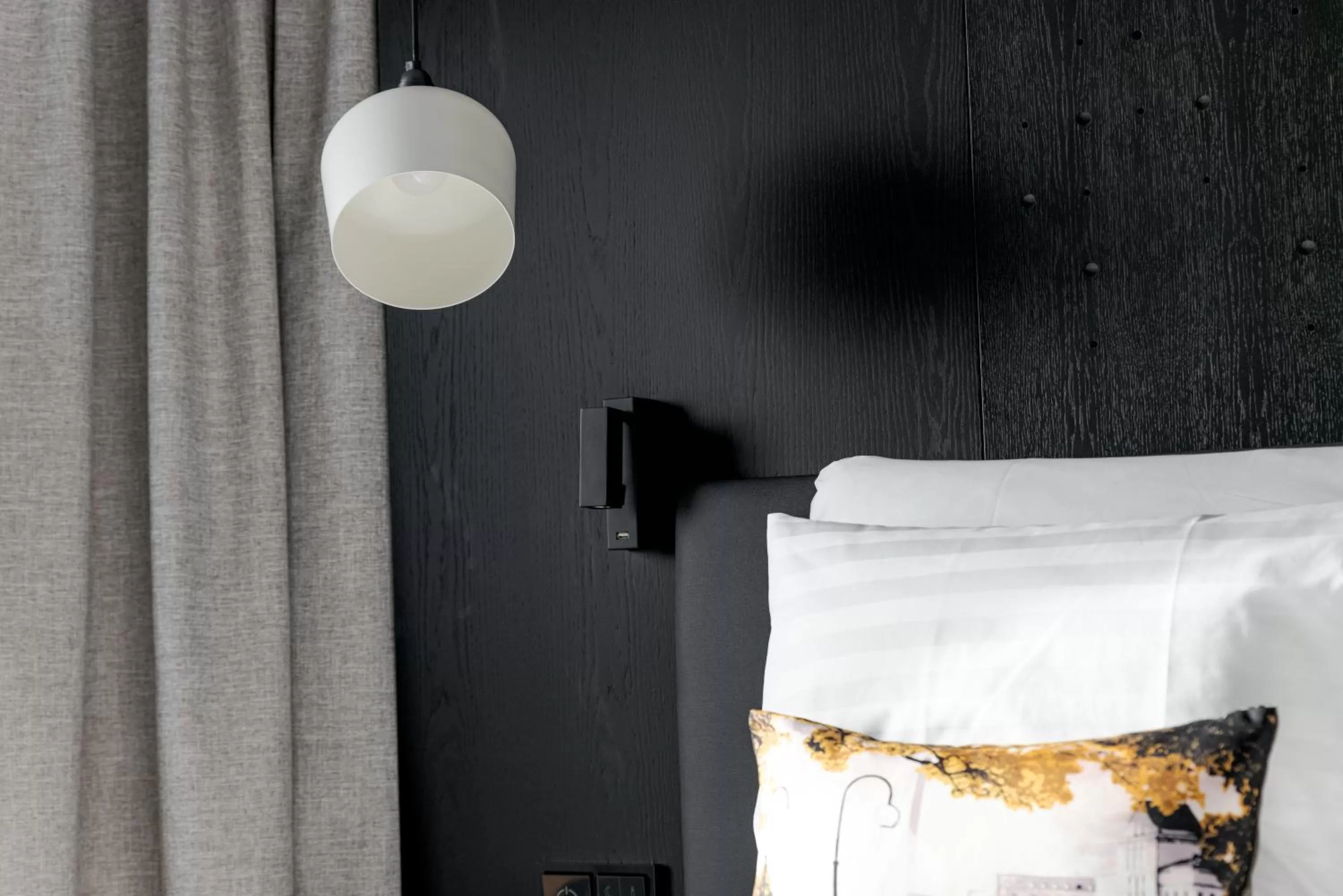 Decorative detail, Bed in Original Sokos Hotel Ilves Tampere