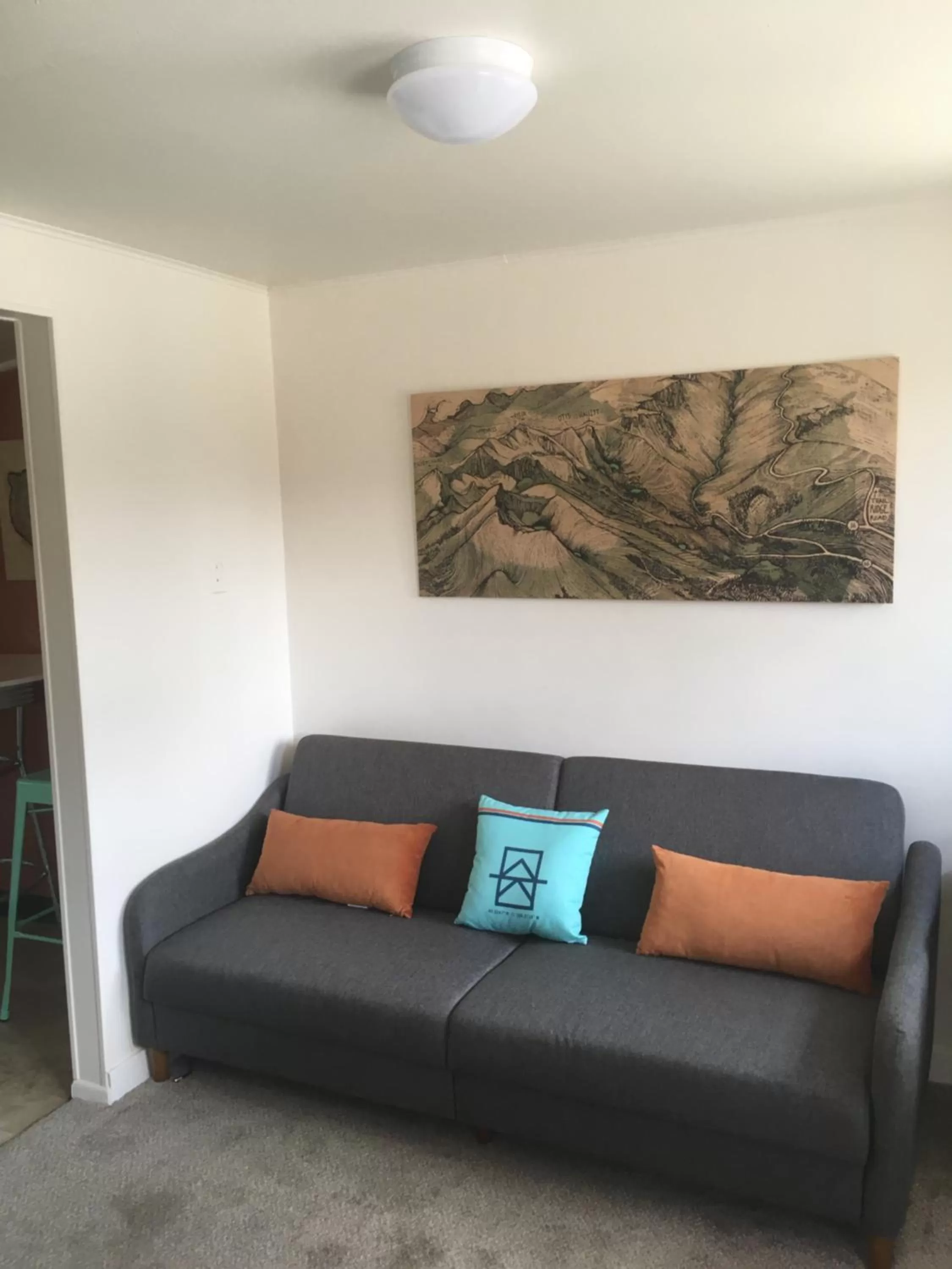 Seating area in A-Lodge Lyons