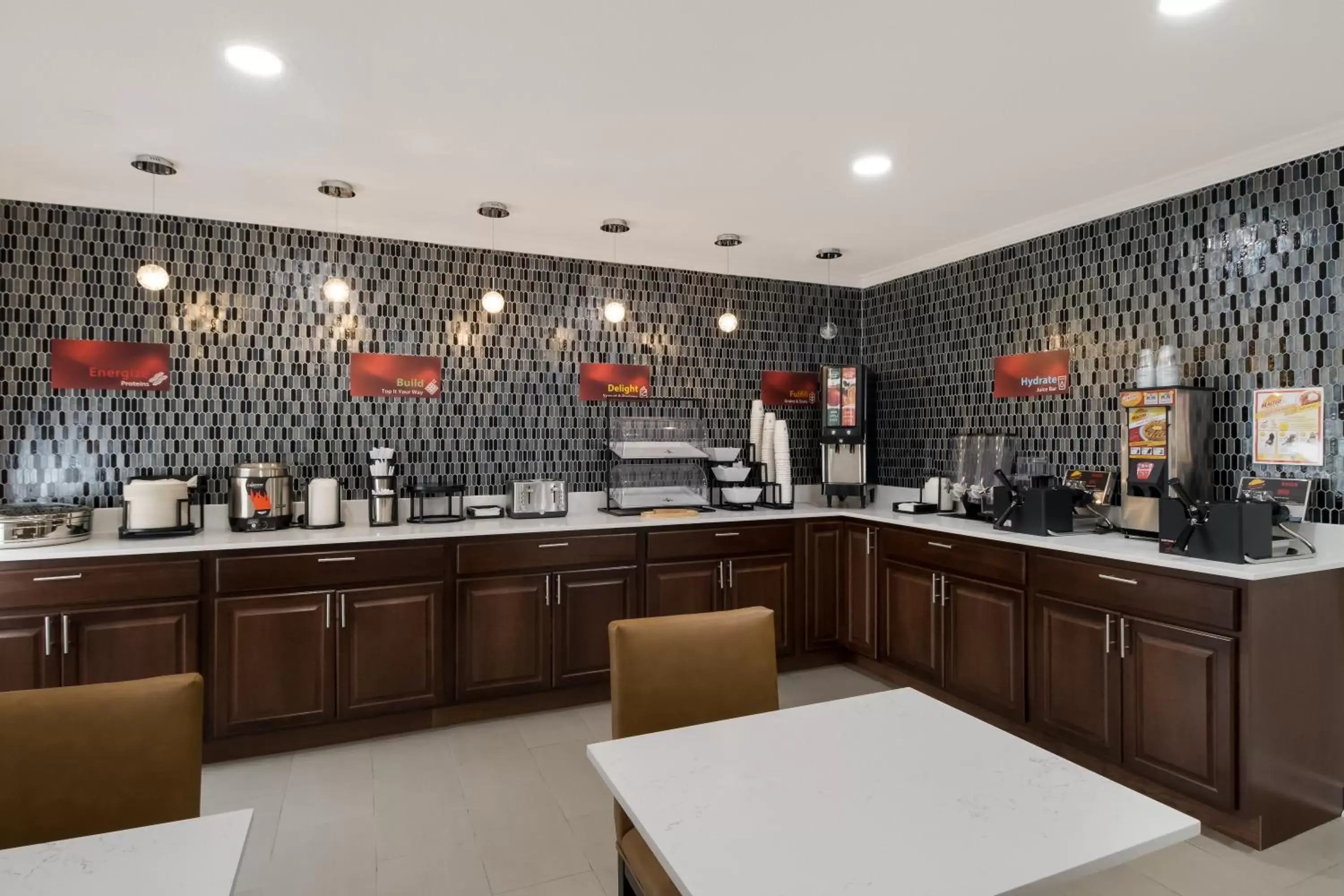 Continental breakfast in Quality Inn South Bend near Notre Dame Continental breakfast in Quality Inn South Bend near Notre Dame