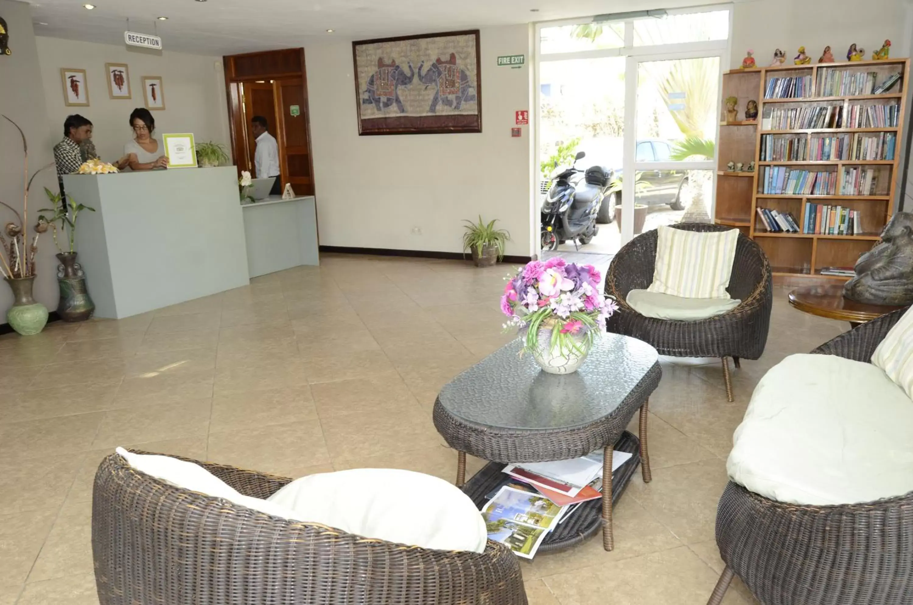 Lobby or reception in Villa Narmada