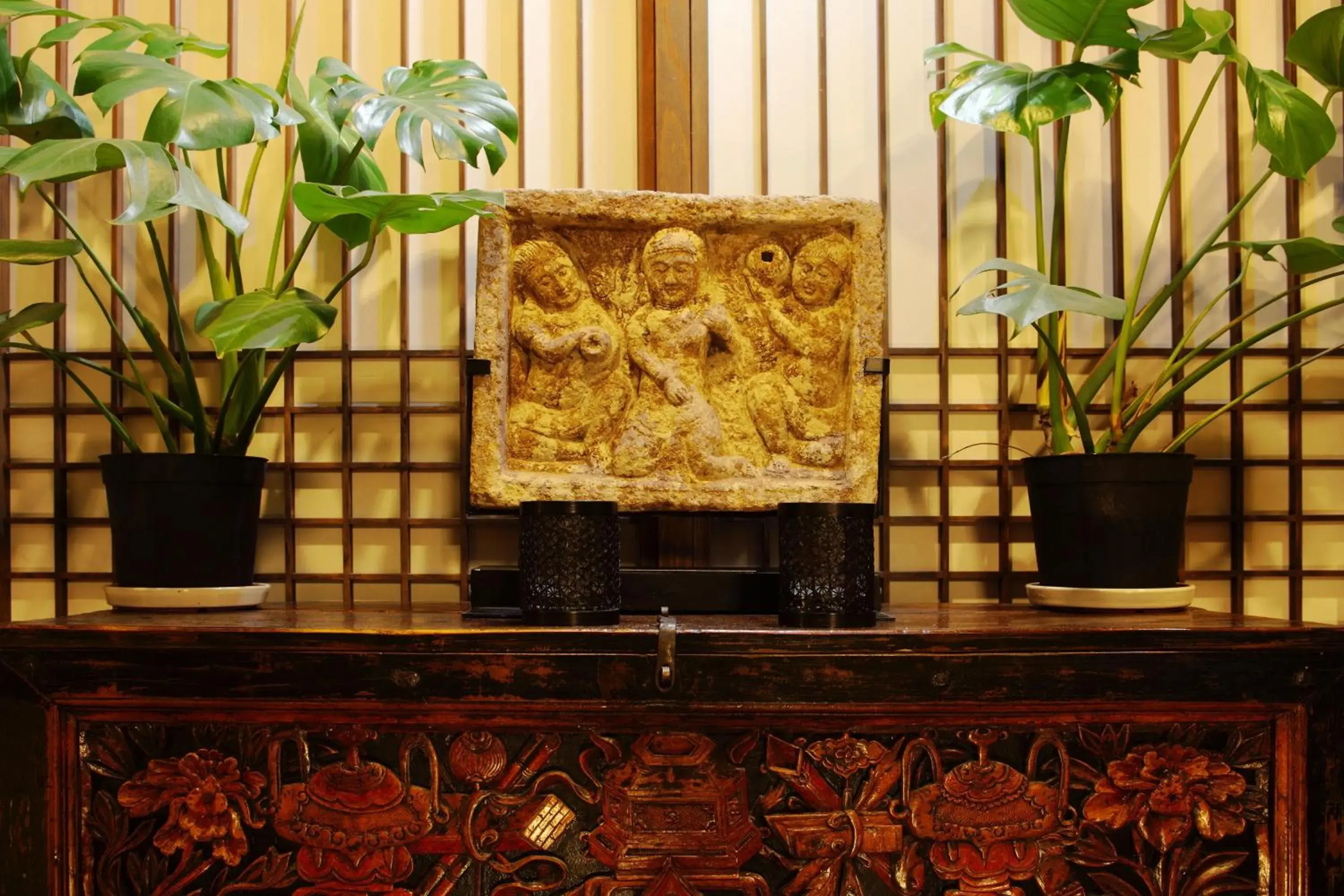 Decorative detail, Lobby/Reception in Hakoneyumoto Onsen Yaeikan