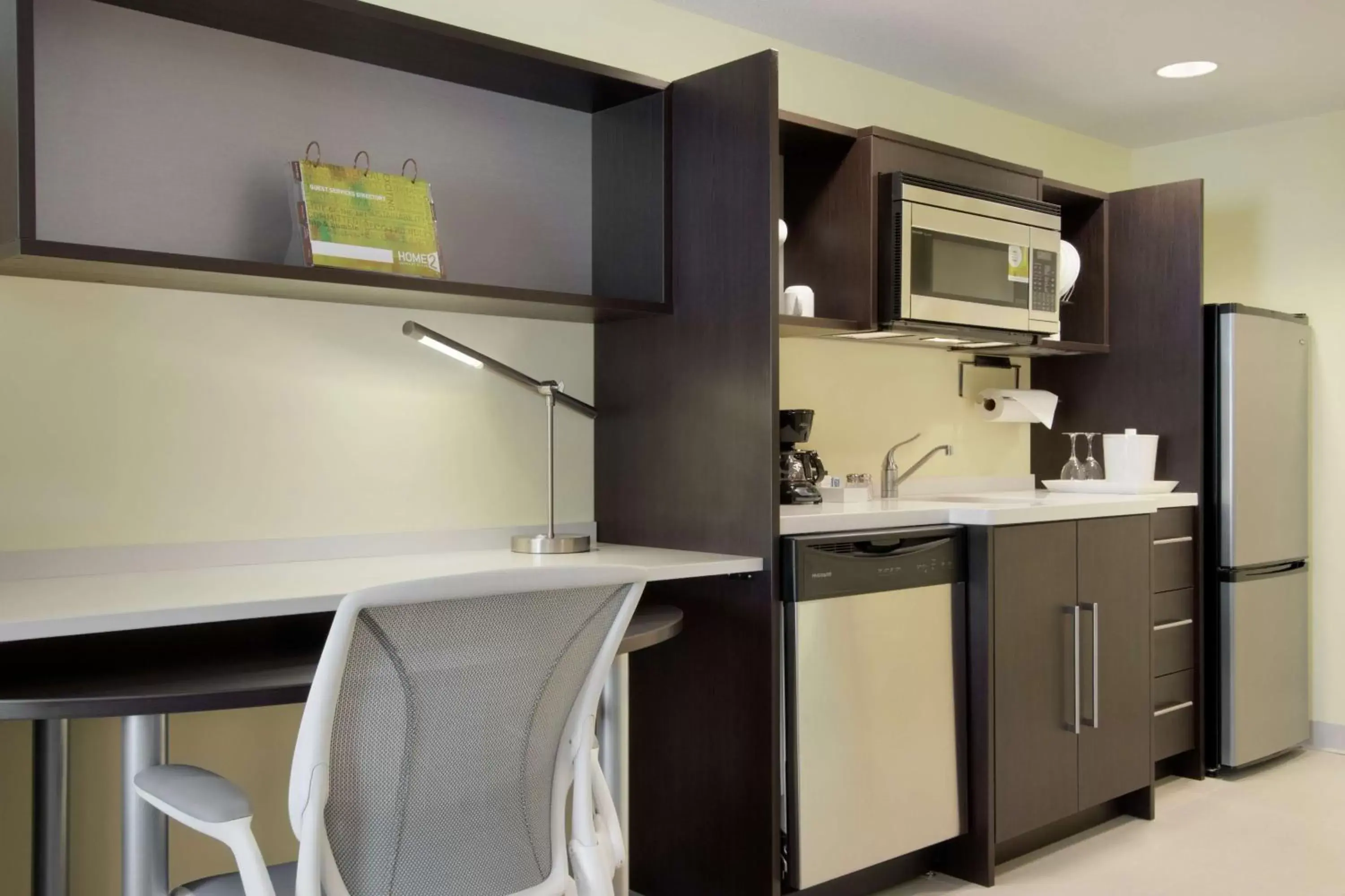 Bedroom, Kitchen/Kitchenette in Home2 Suites by Hilton Fort St. John