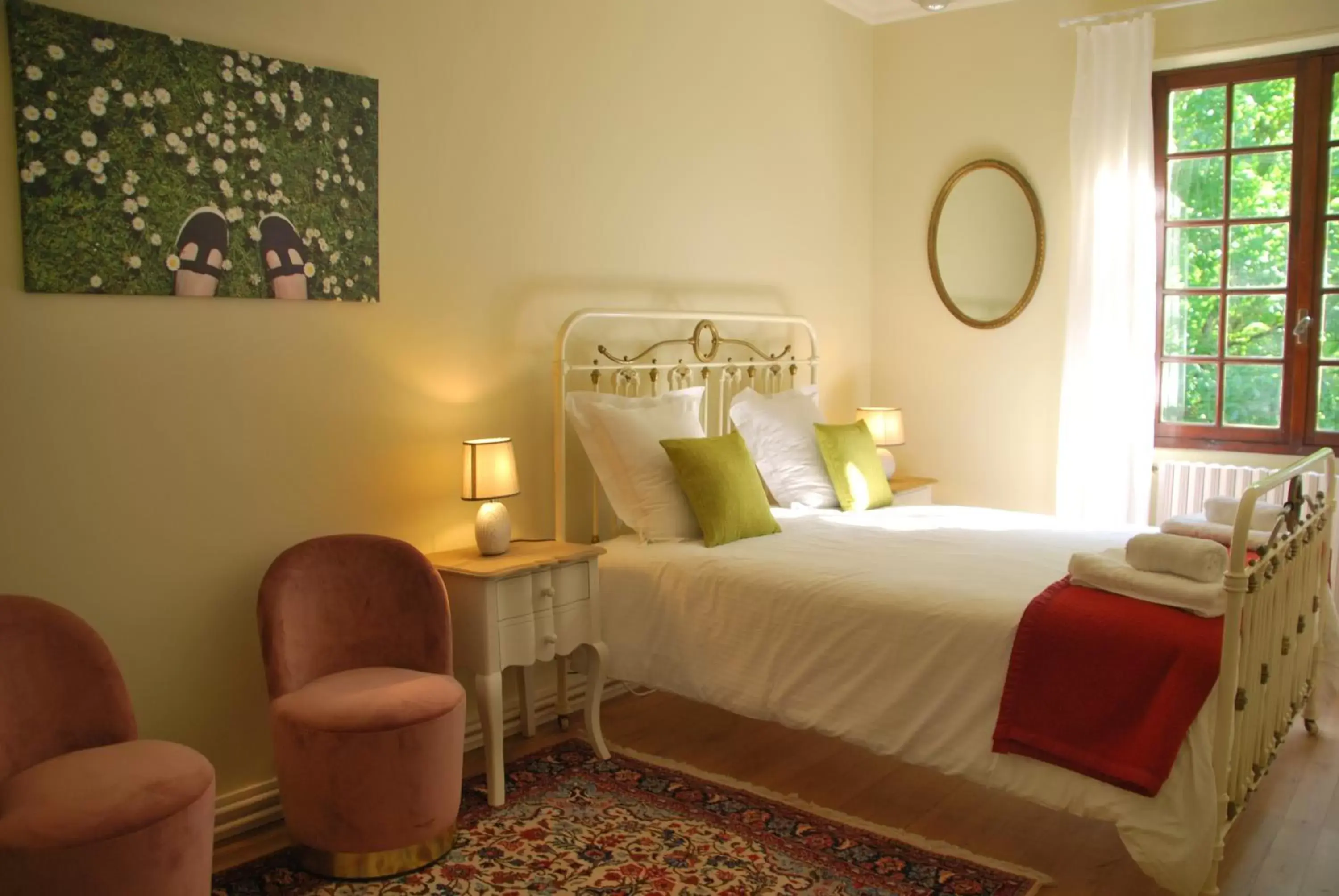 Photo of the whole room, Bed in Chambre d'Hôtes Le Moulin Bertrand