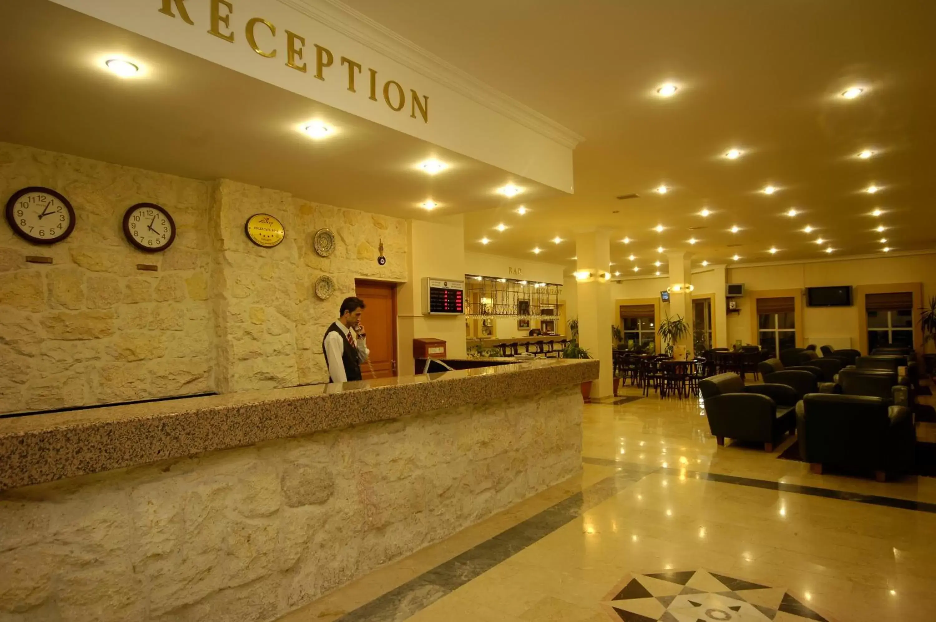 Lobby or reception in Monark Hotel Cappadocia Lobby or reception in Monark Hotel Cappadocia