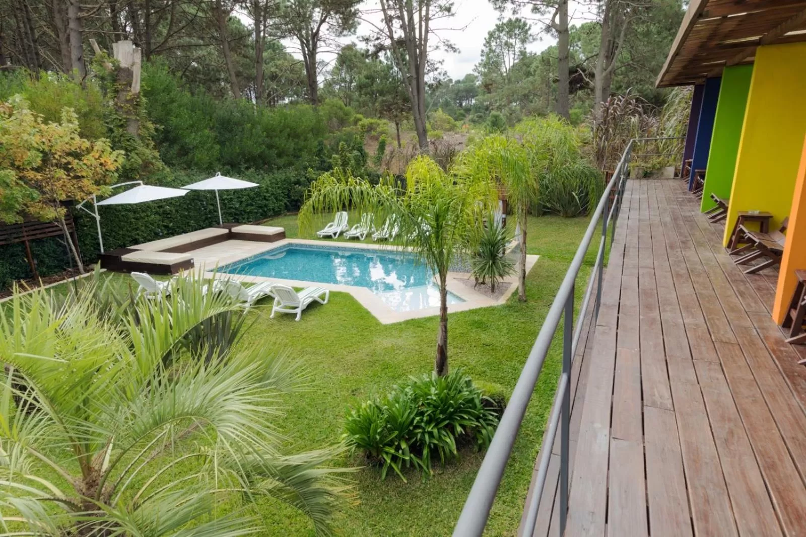 Pool view in Undarius Hotel (exclusively gay men)