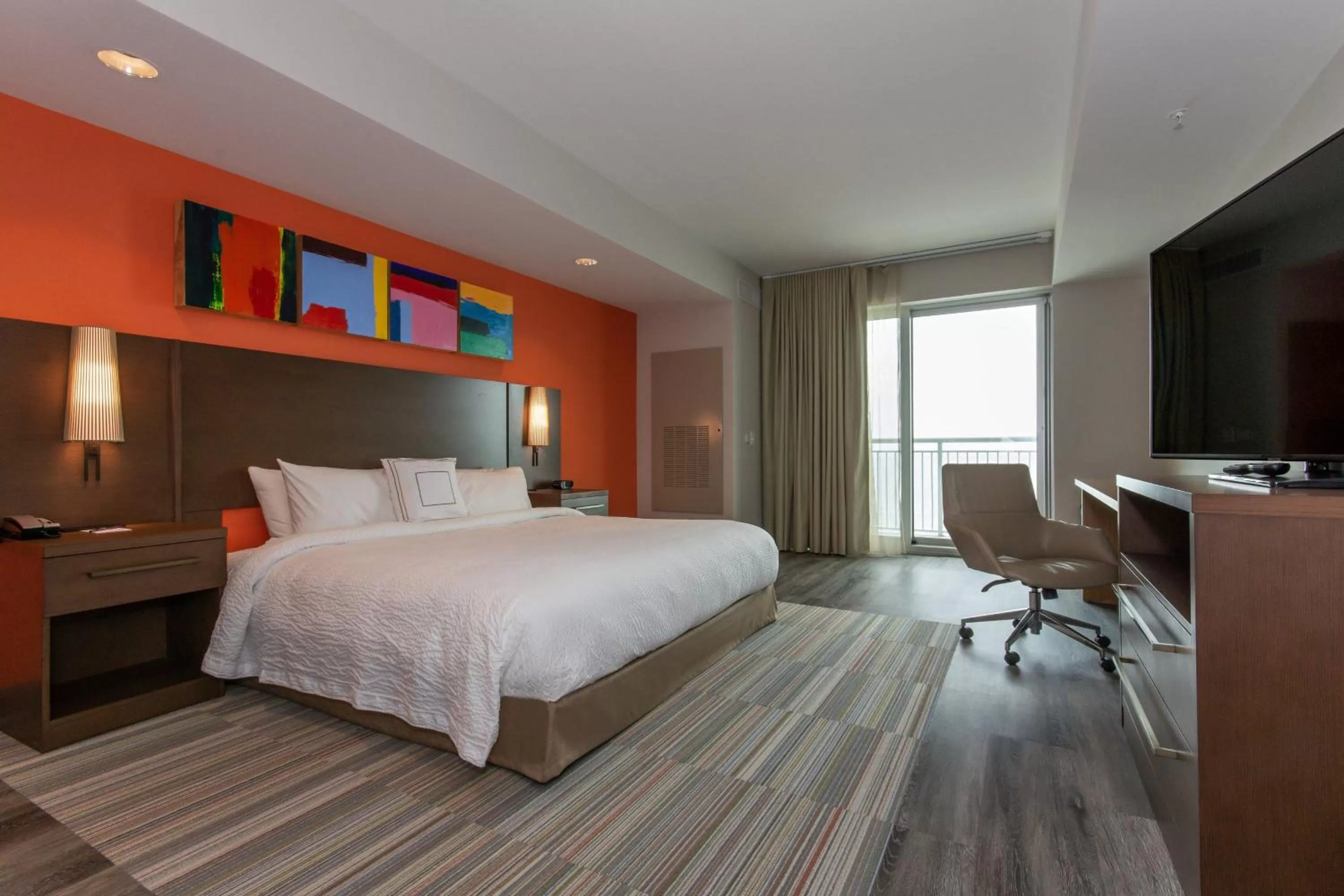 Bedroom, Bed in Residence Inn by Marriott Myrtle Beach Oceanfront