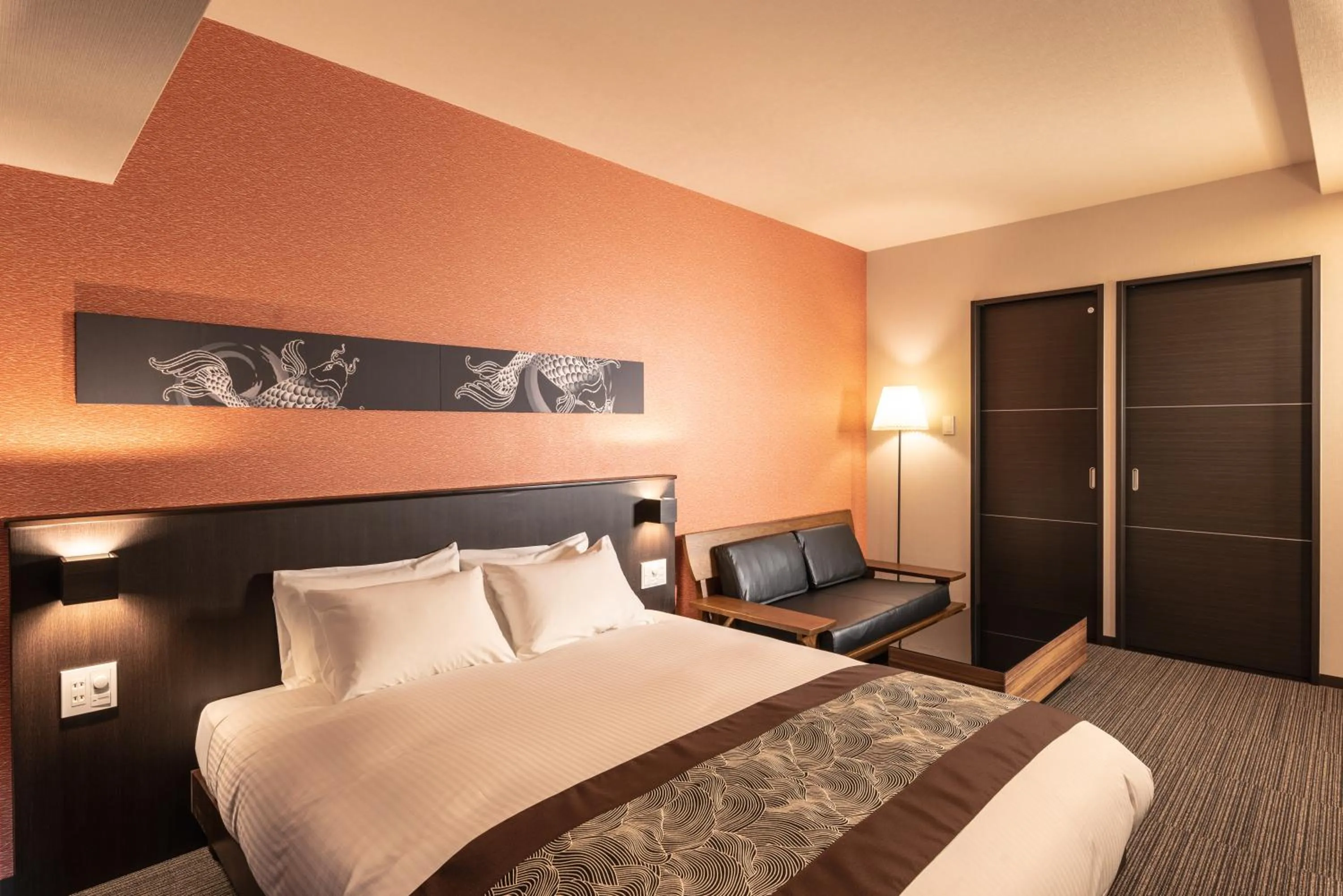 Bedroom, Bed in Zen Kyoto Apartment Hotel