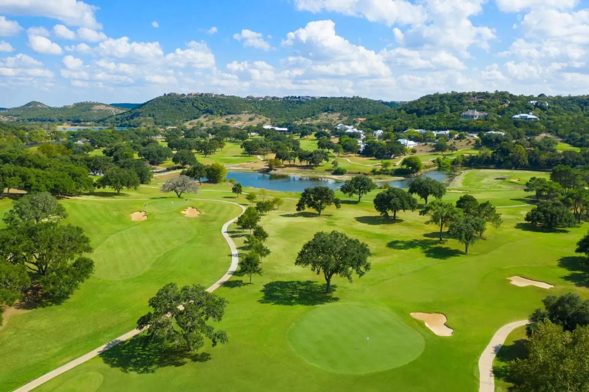 Golfcourse, Bird's-eye View in Tapatio Springs Hill Country Resort