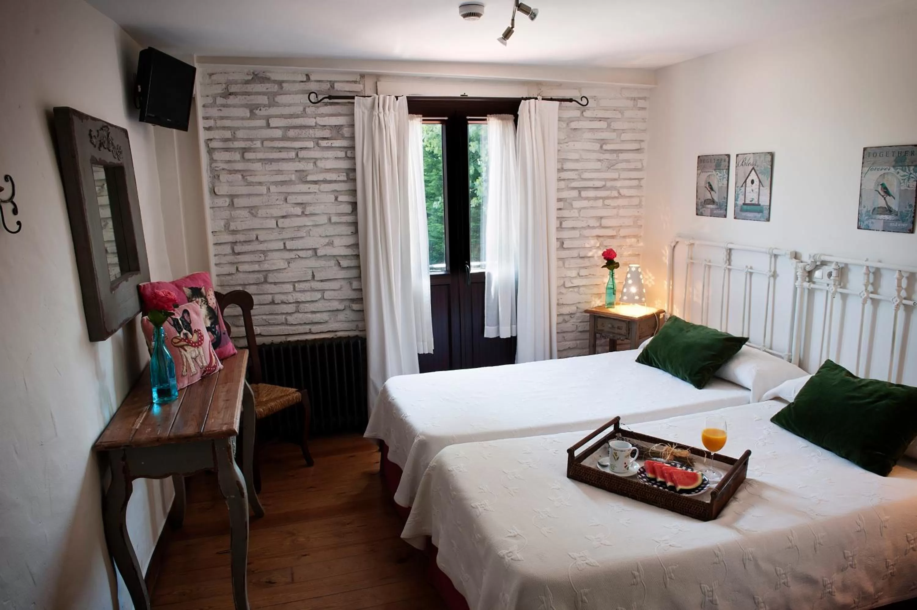 Bed in Posada Santa Ana