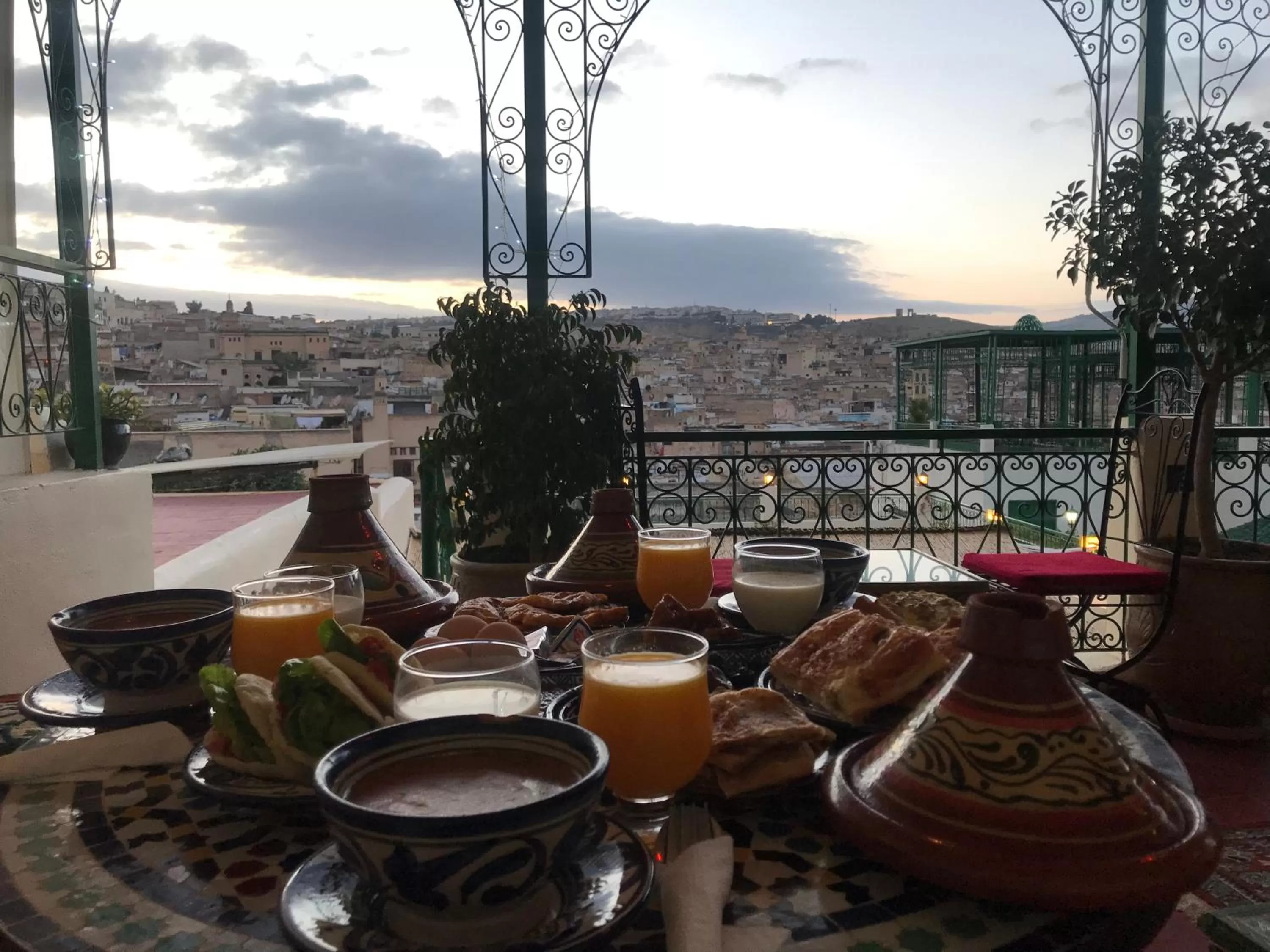 Food and drinks in Riad Taj Salma