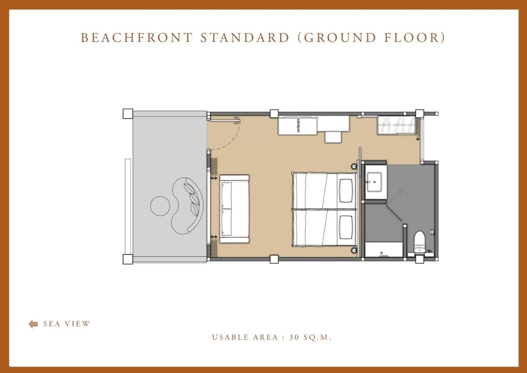 Floor plan in Ban Saithong Beach Resort