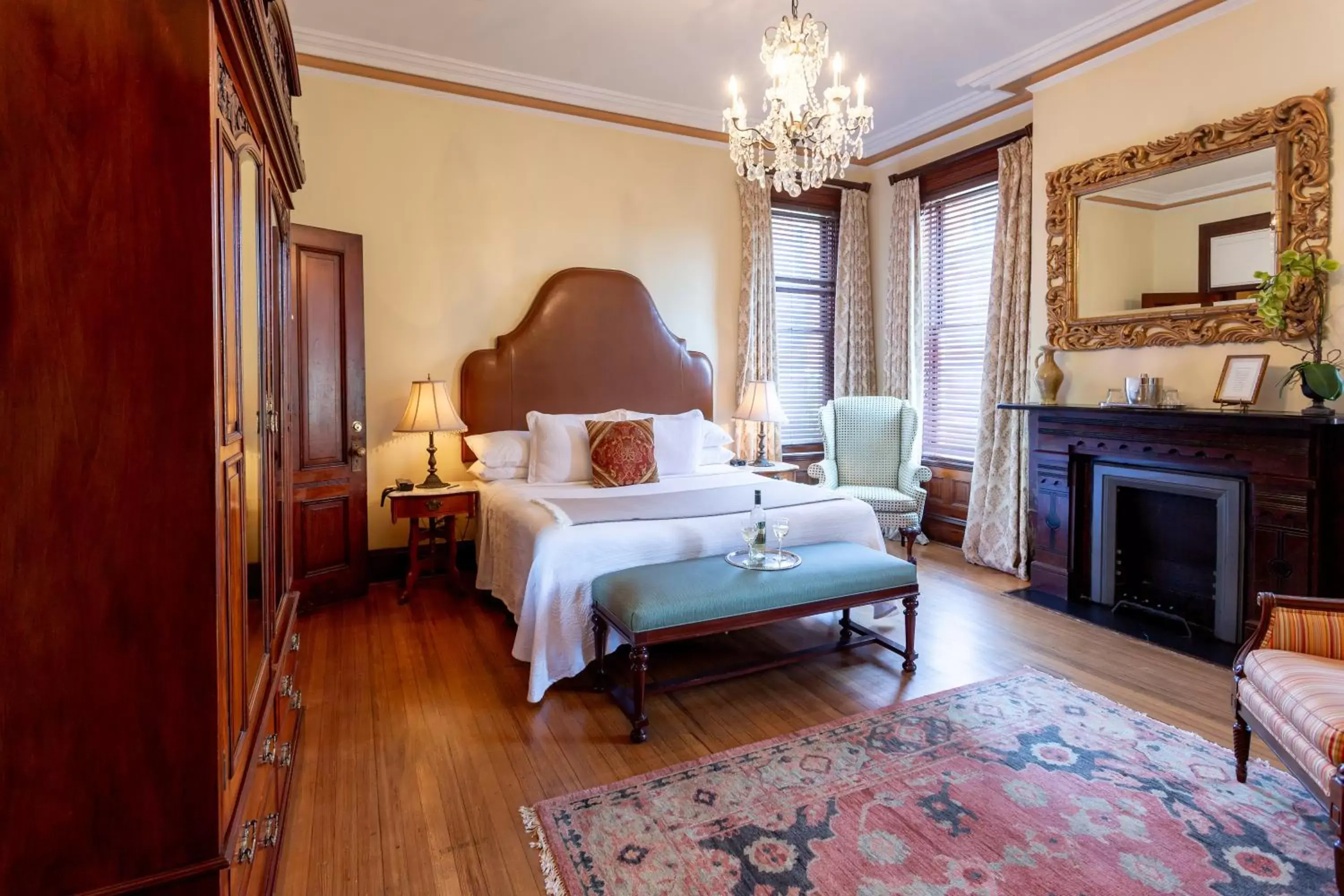 Bedroom, Bed in Kehoe House, Historic Inns of Savannah Collection