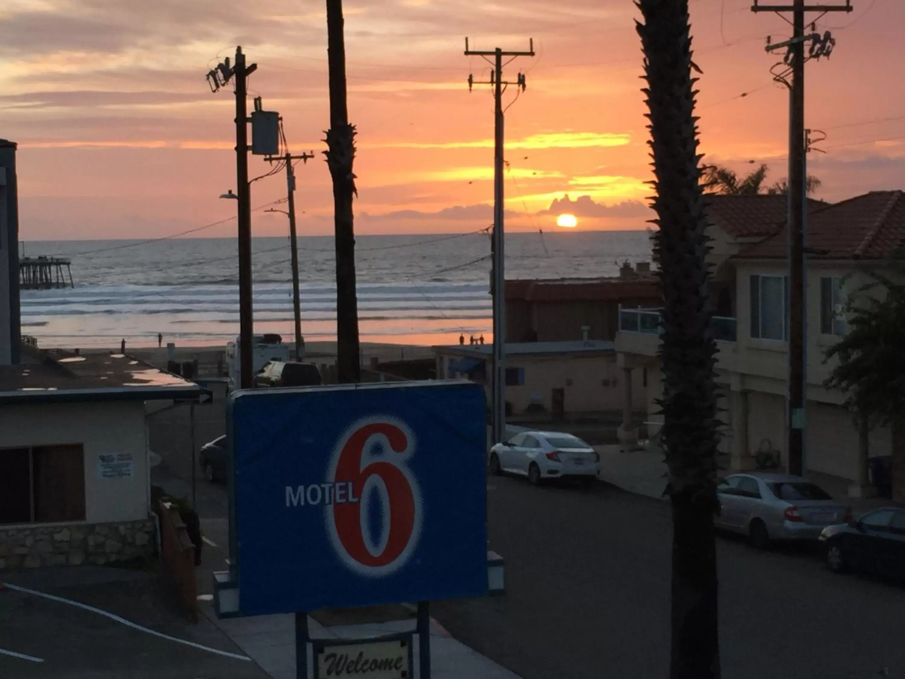 Property logo or sign in Motel 6 Pismo Beach CA Pacific Ocean