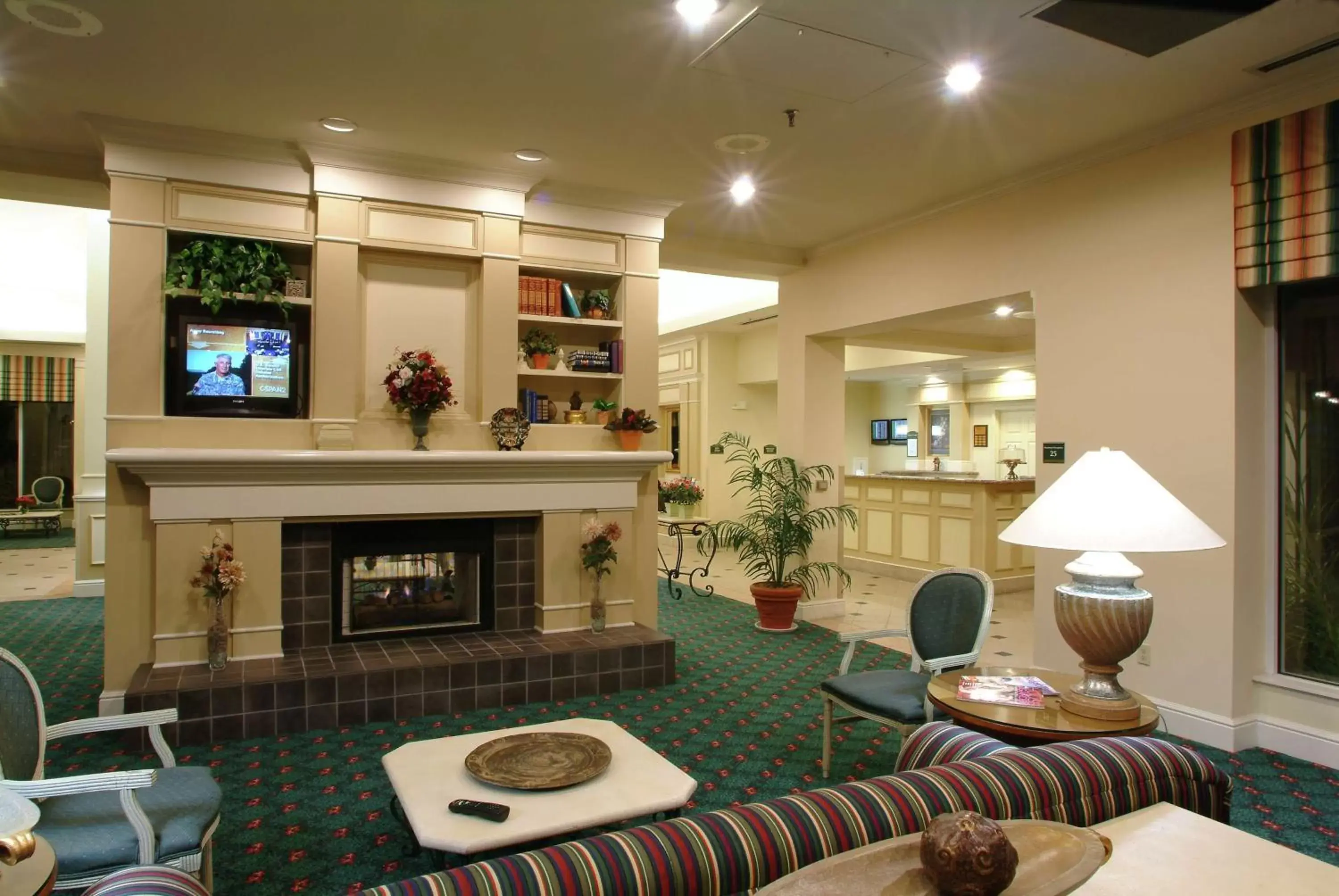 Lobby or reception in Hilton Garden Inn Tulsa Airport