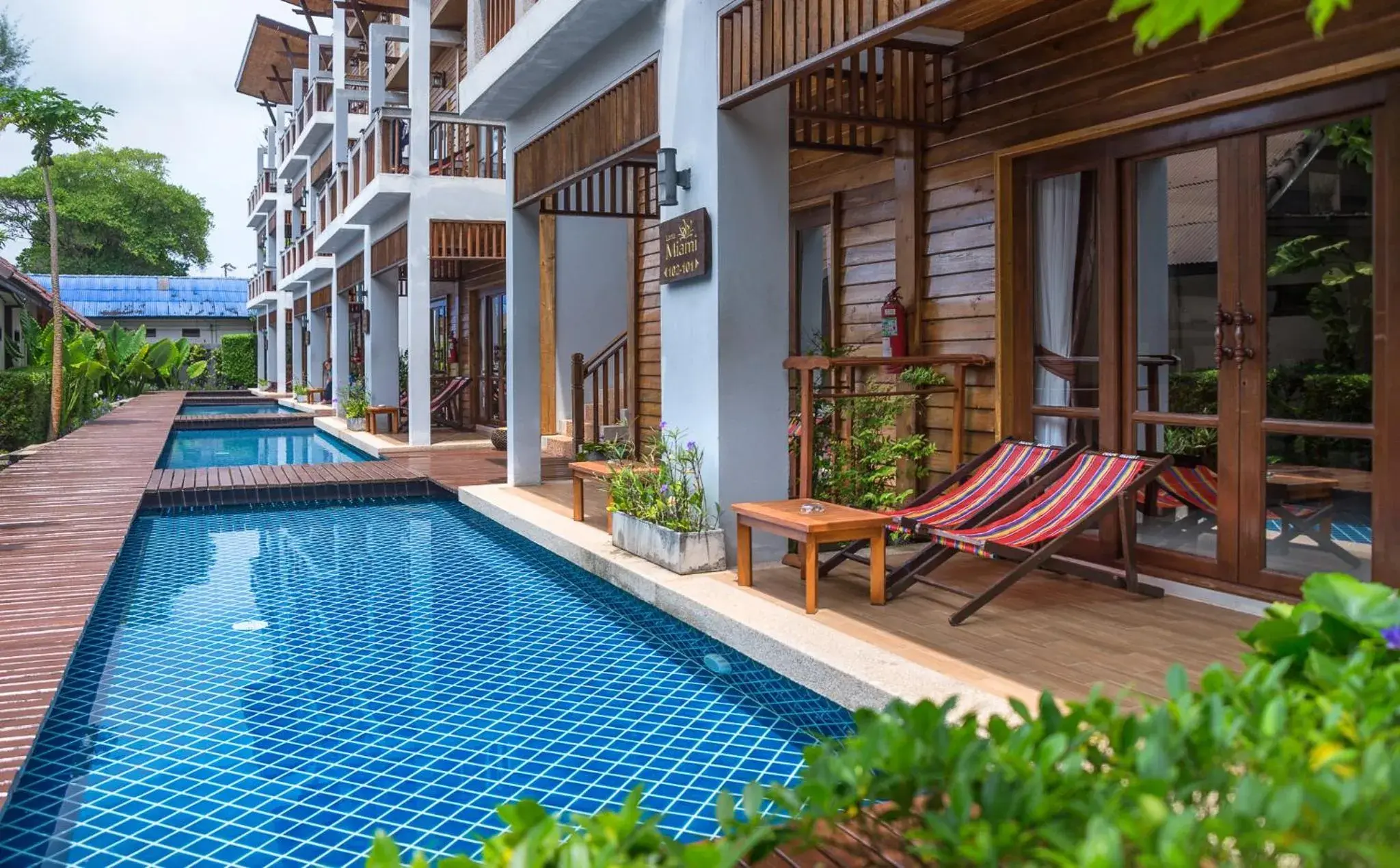 Pool view, Swimming Pool in Lanta Miami Resort - SHA Extra Plus