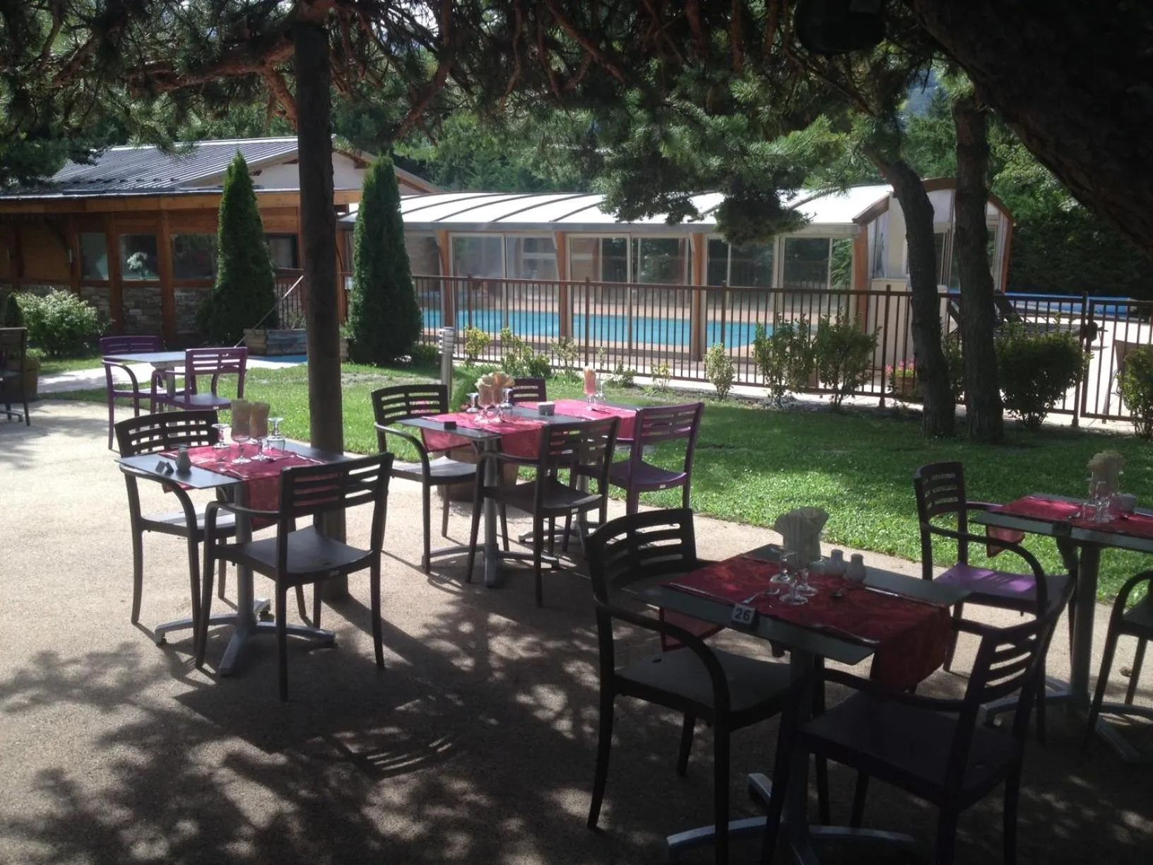Balcony/Terrace in Logis Hotel Le Lac