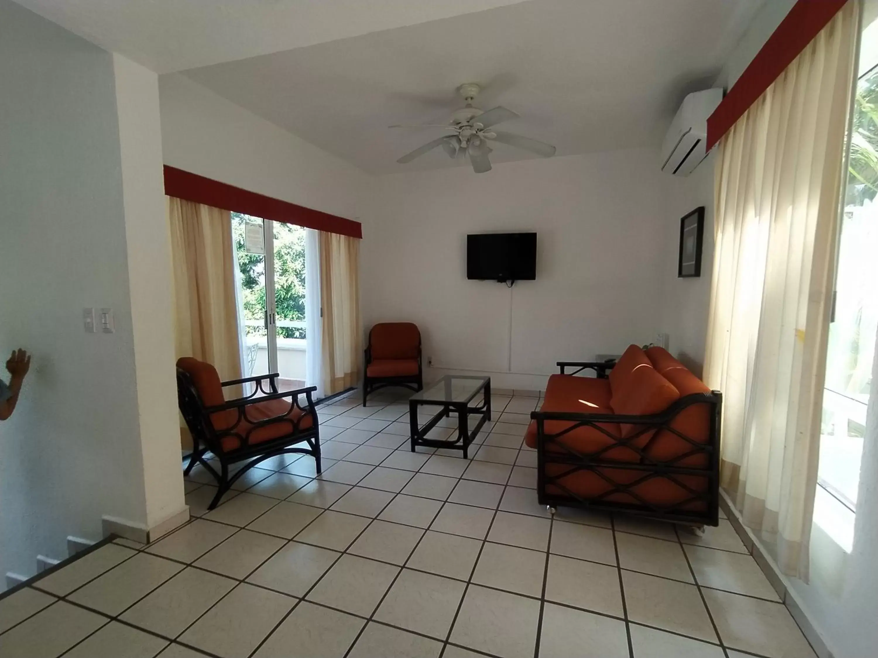 Living room, Seating Area in Villas del Palmar Manzanillo with Beach Club