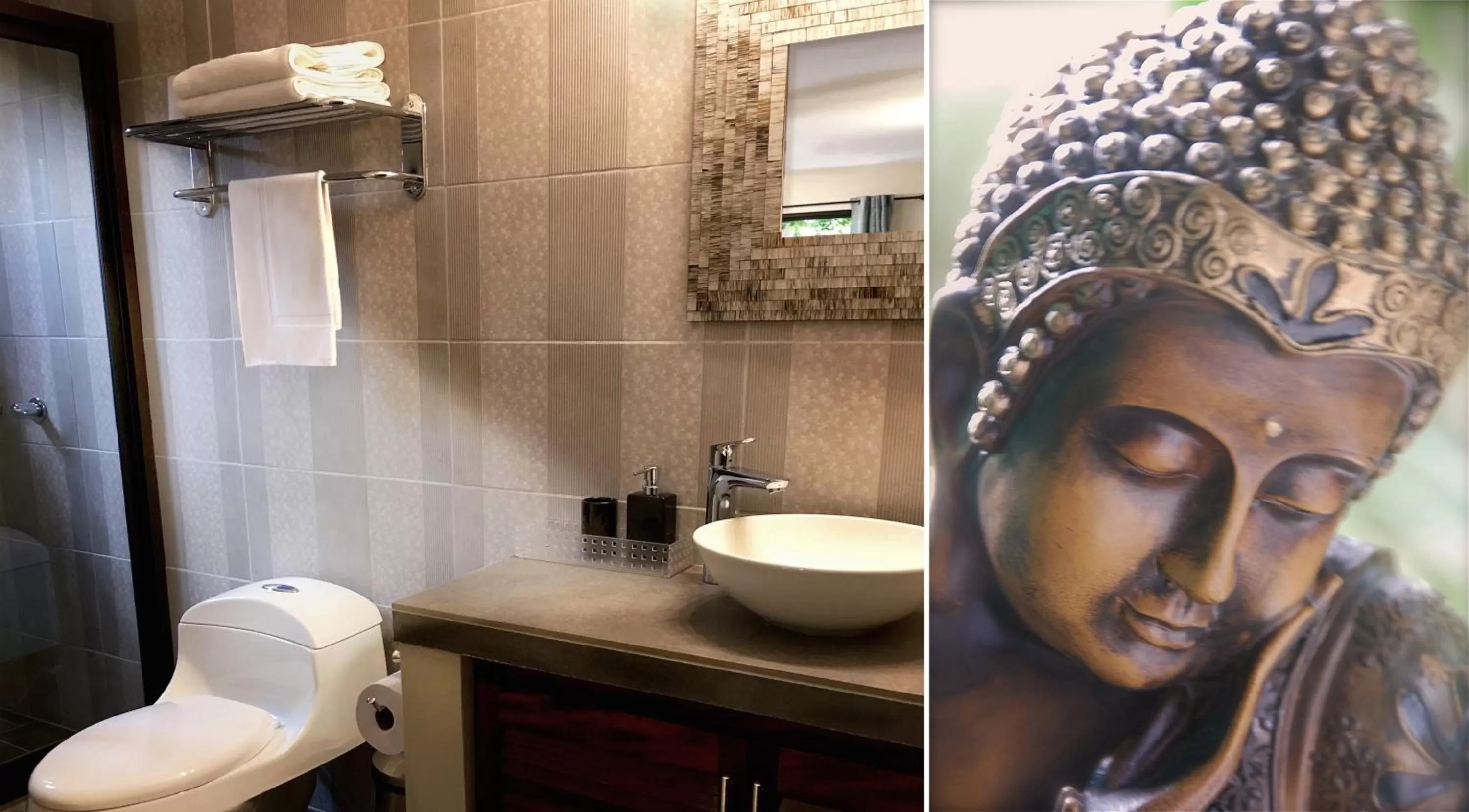 Patio, Bathroom in Boquete Garden Inn