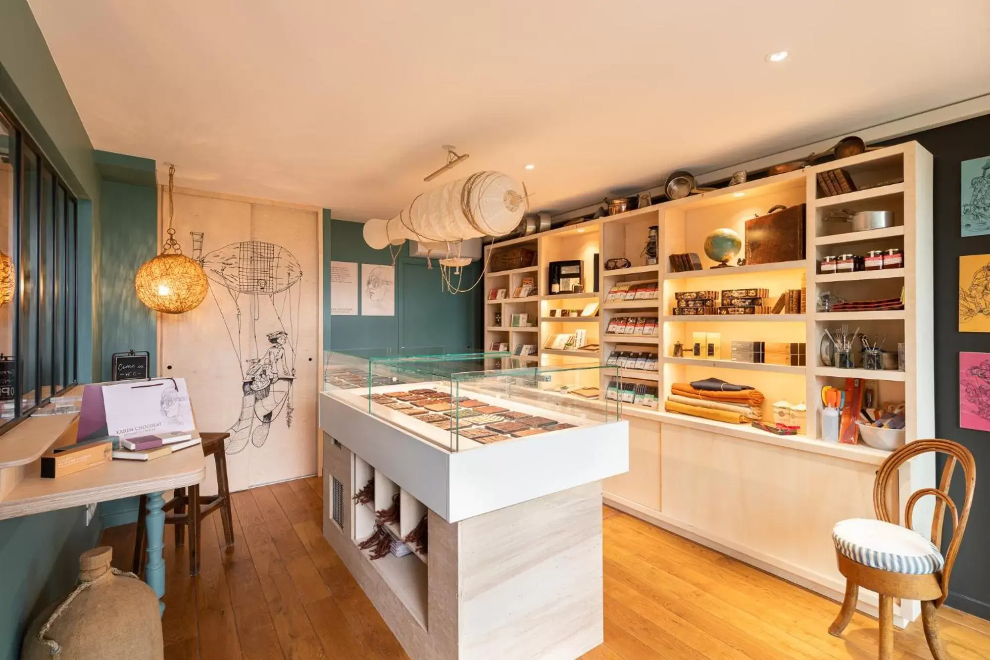 On-site shops in La Maison de Karen Chocolat