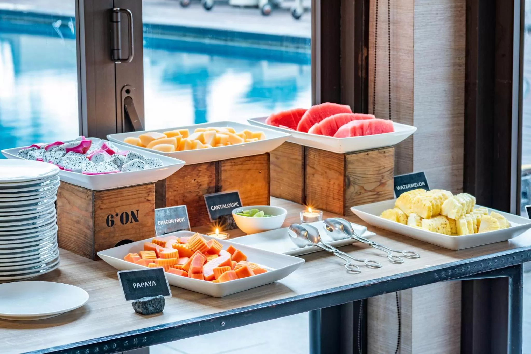 Buffet breakfast in Riva Surya Bangkok