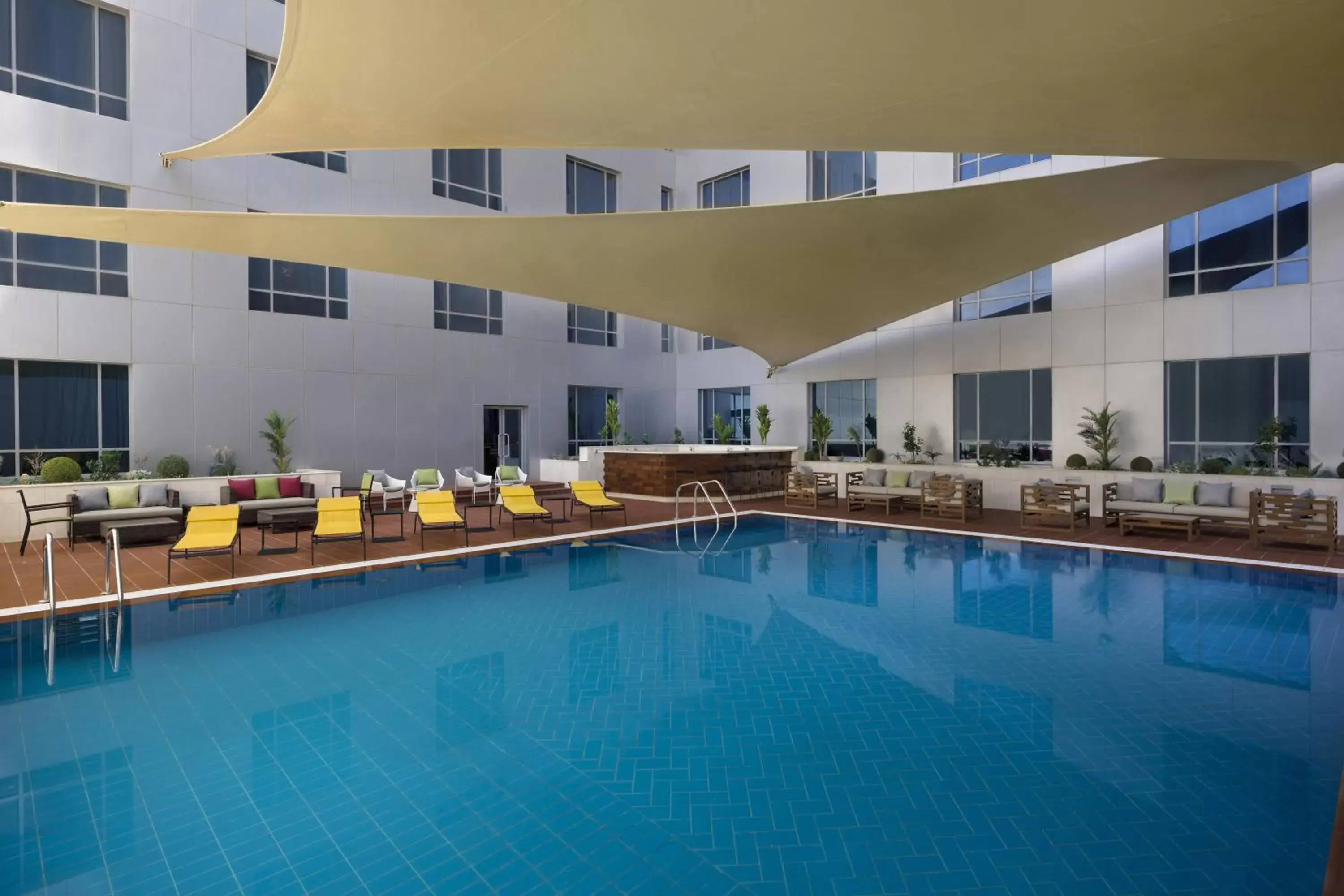 Pool view in ibis Jeddah City Center Pool view in ibis Jeddah City Center