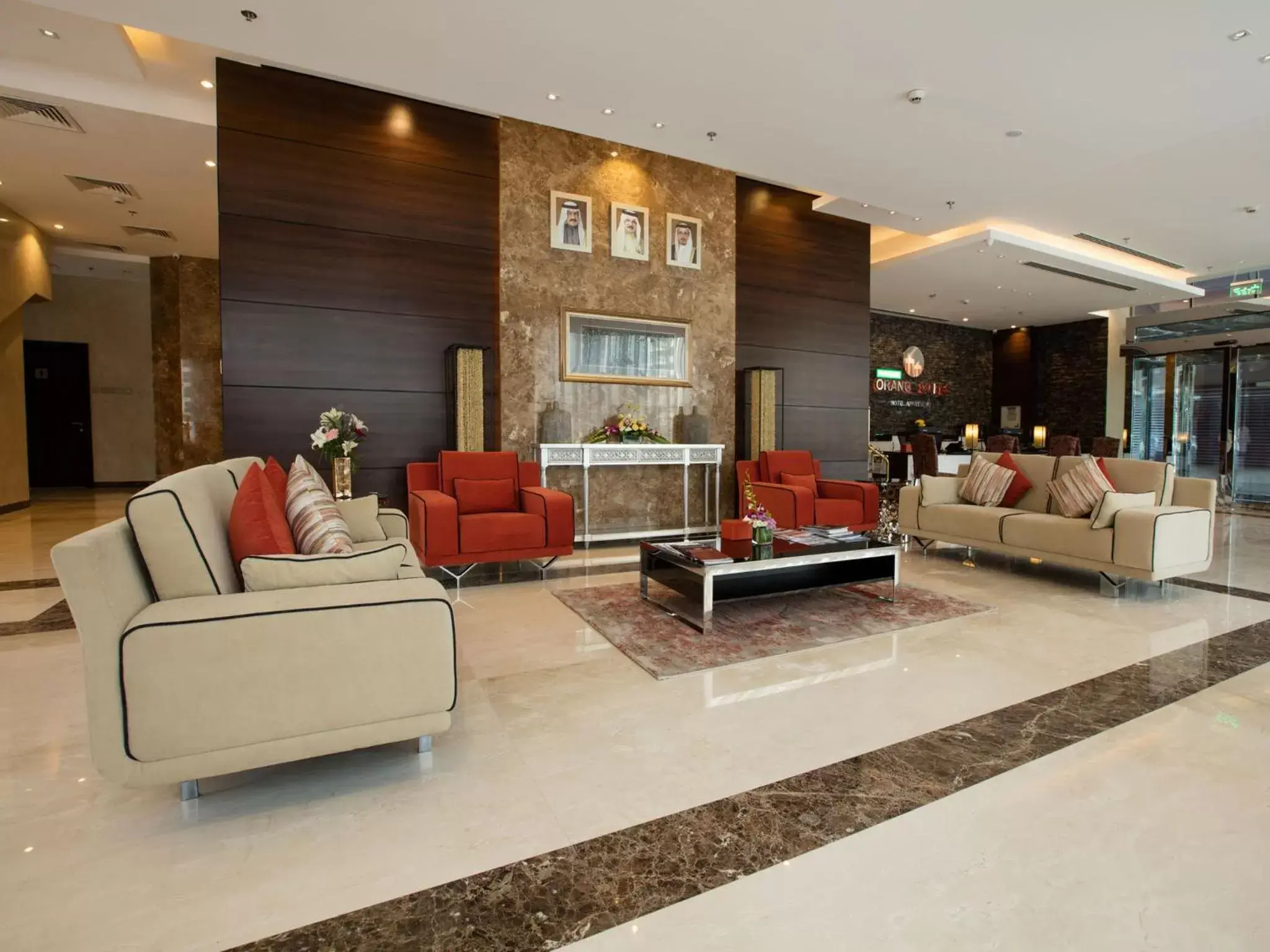 Lobby or reception, Lounge/Bar in Orange Suites Hotel