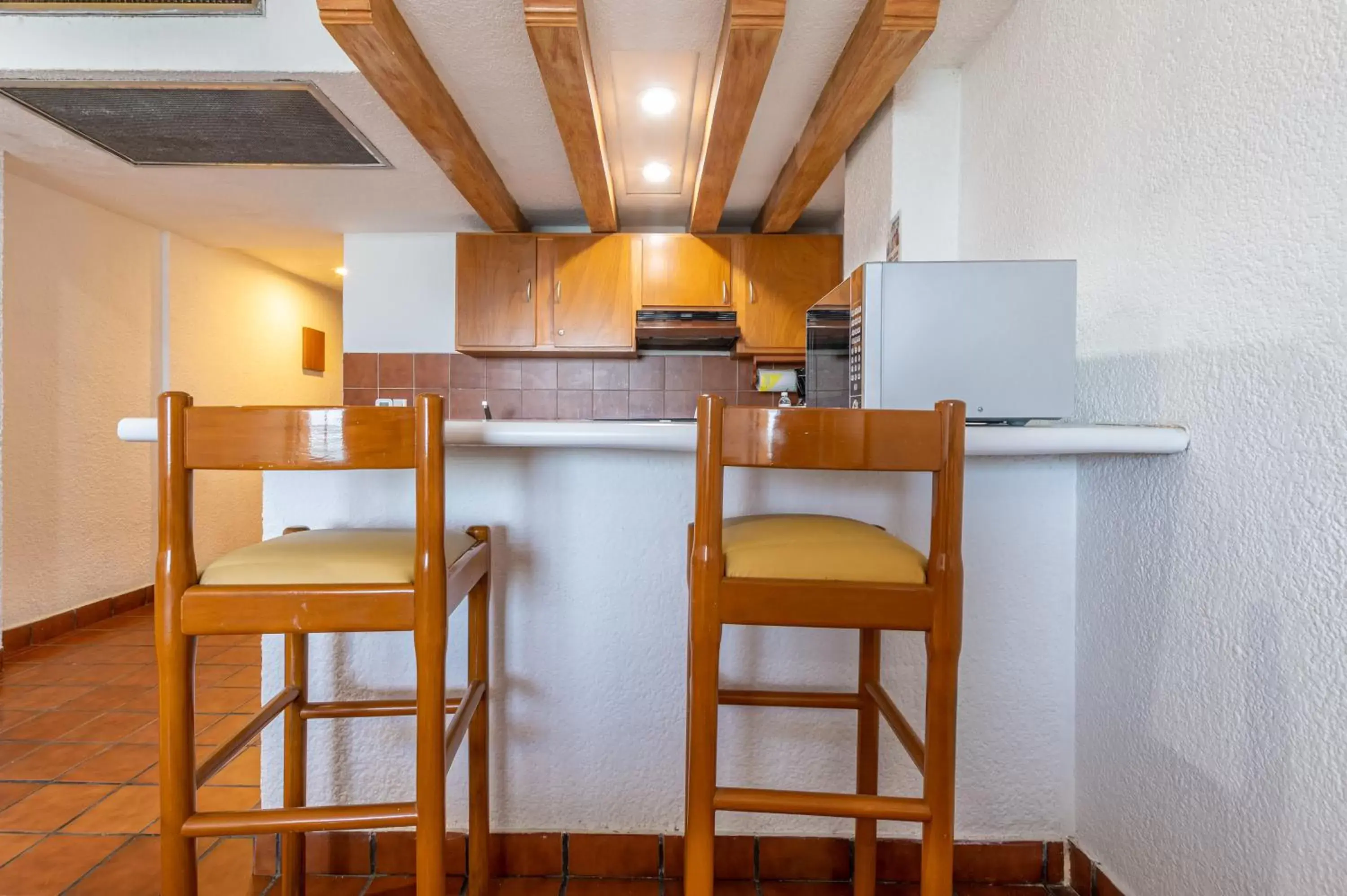 Kitchen or kitchenette in Costa de Oro Beach Hotel