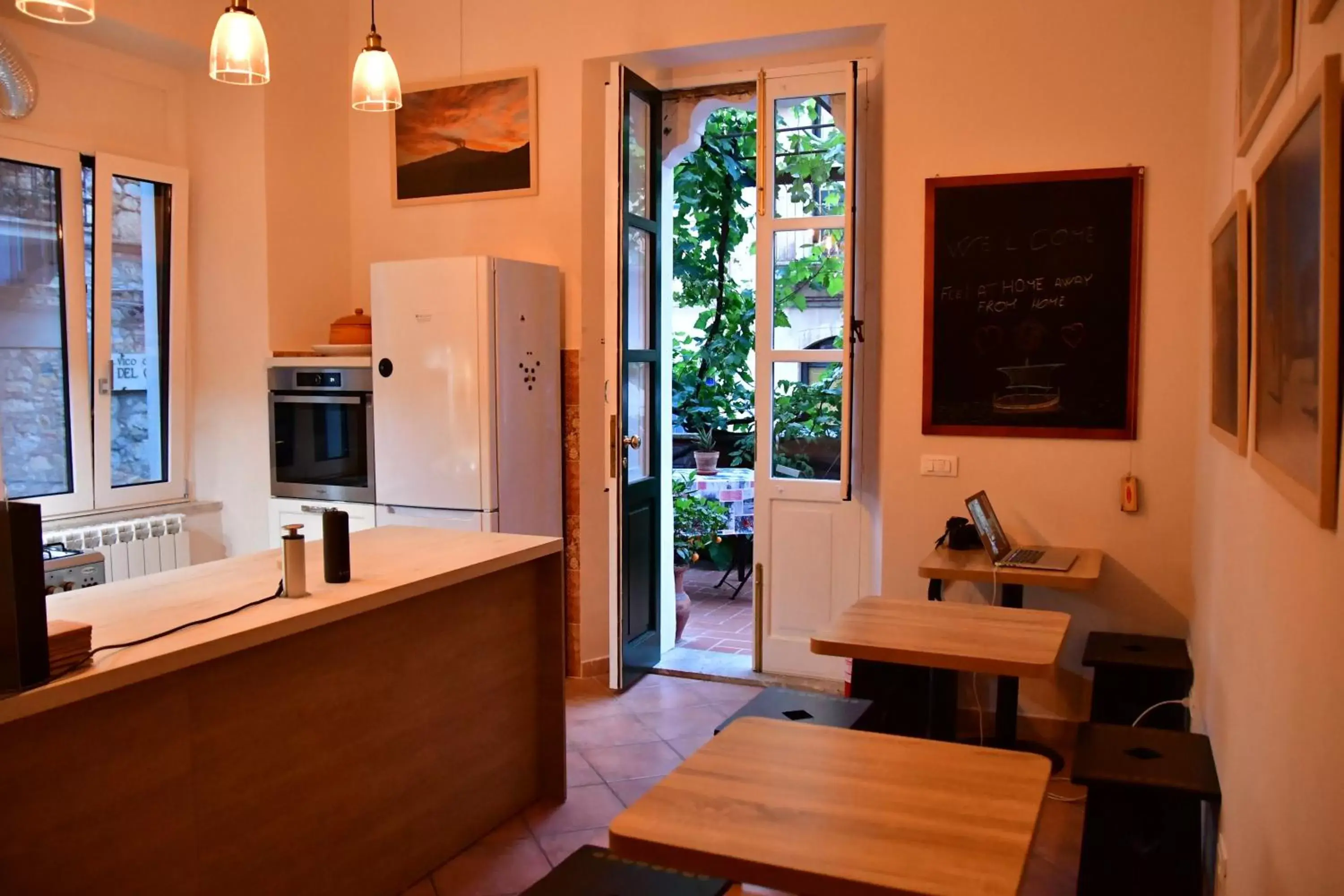 Communal kitchen in Casa Cifali