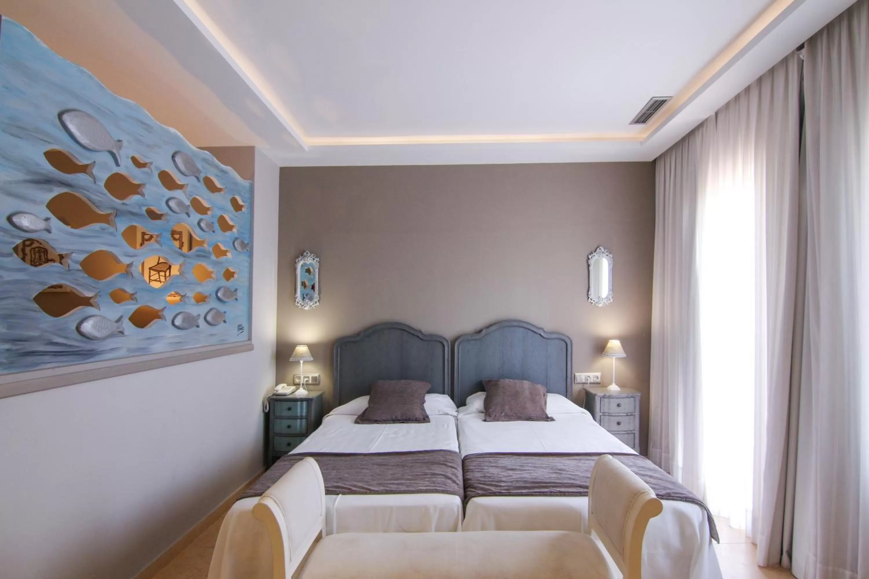 Bedroom, Bed in Hotel restaurant Ceferino