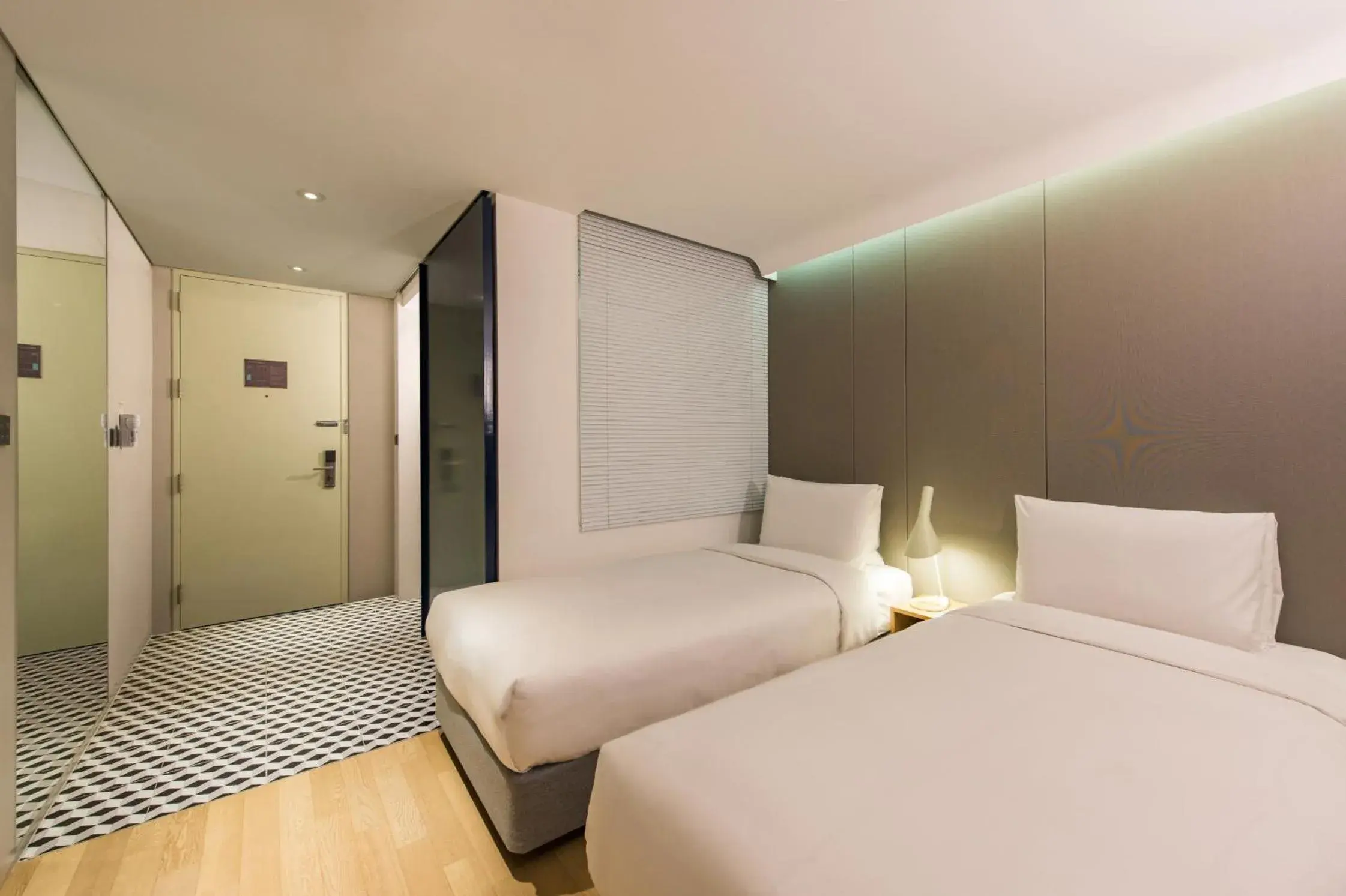 Decorative detail, Bed in Hotel Peyto Samseong