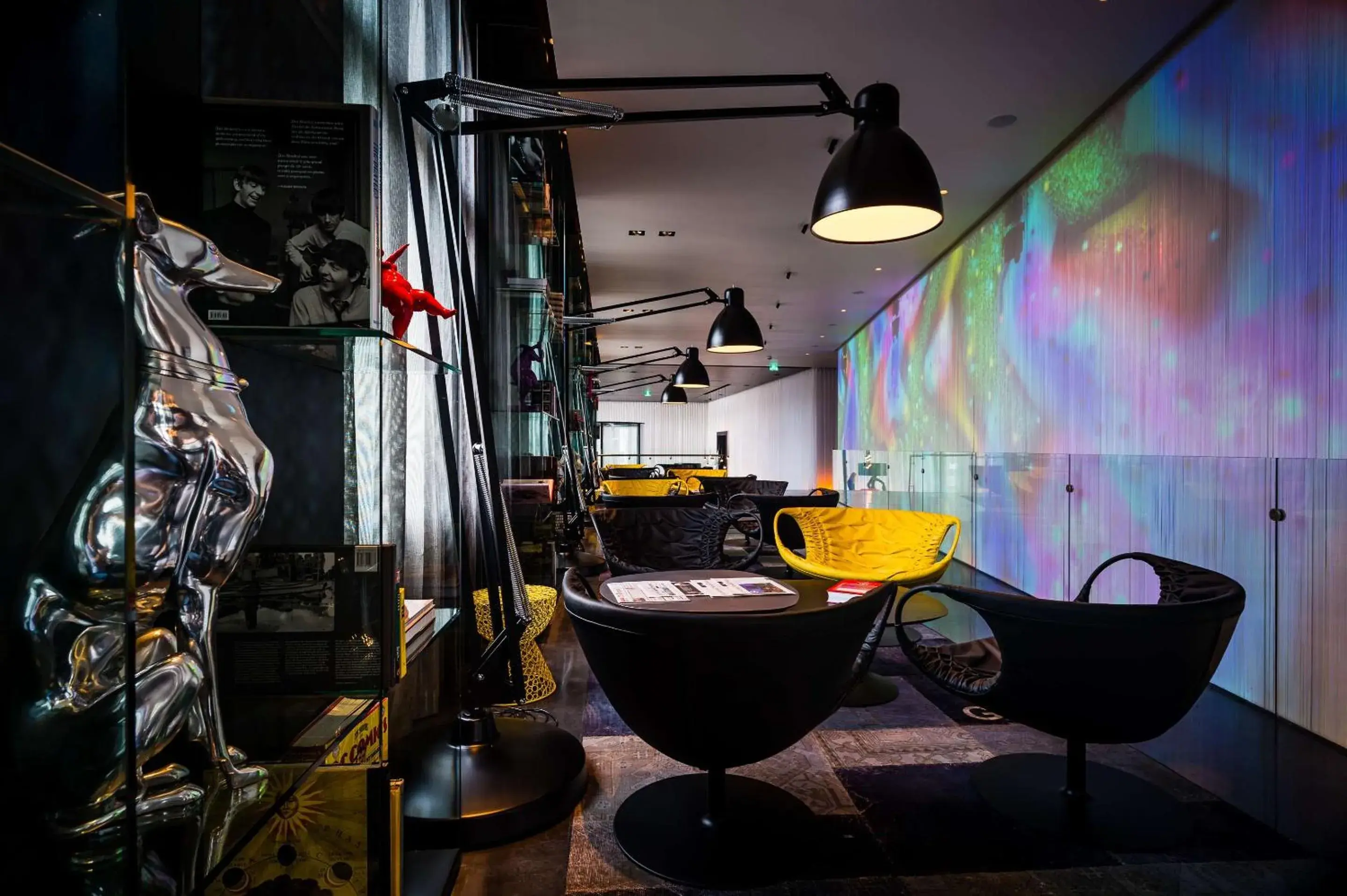 Lounge or bar in art'otel amsterdam, Powered by Radisson Hotels