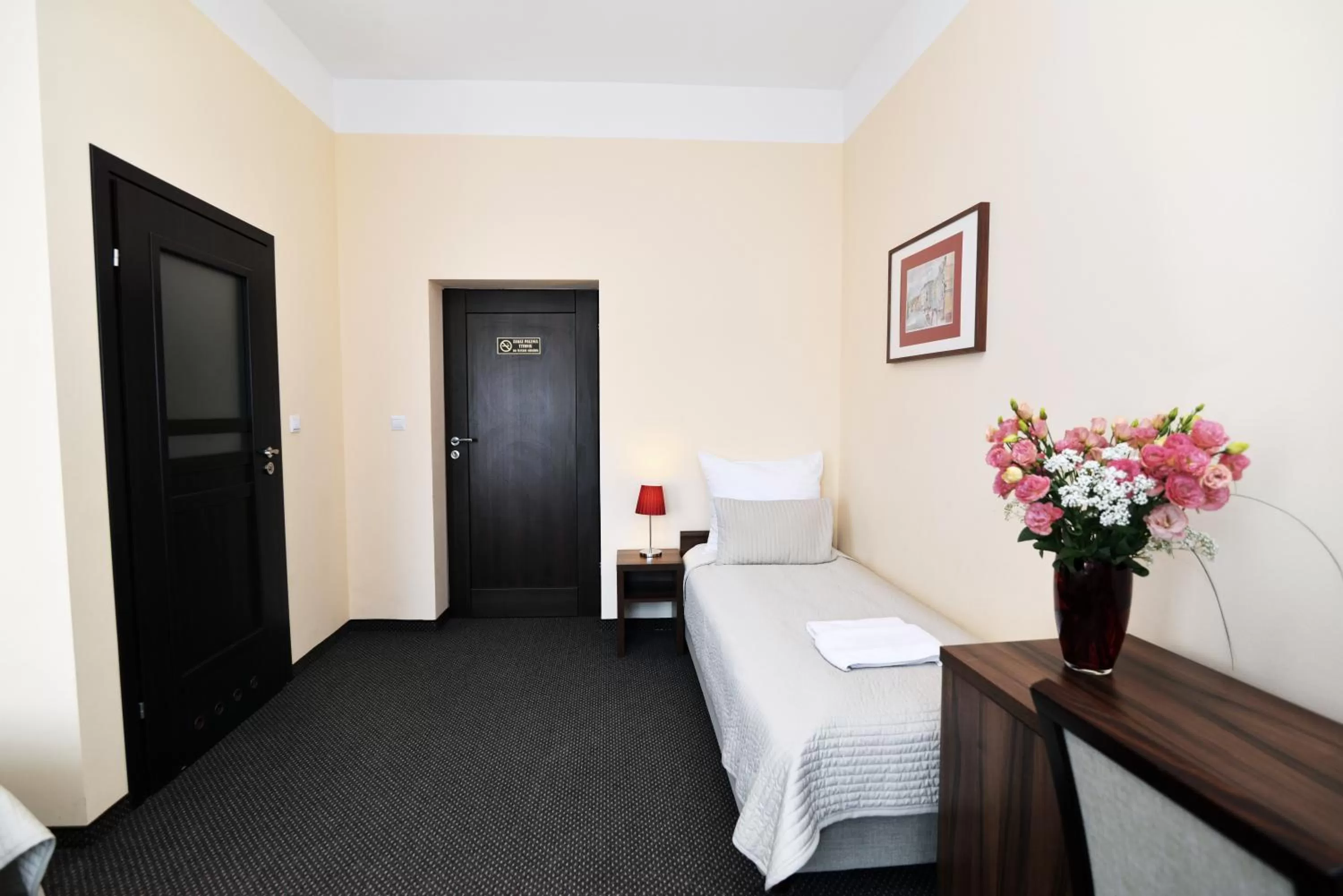 Bed in Hotel Pod Jeleniem