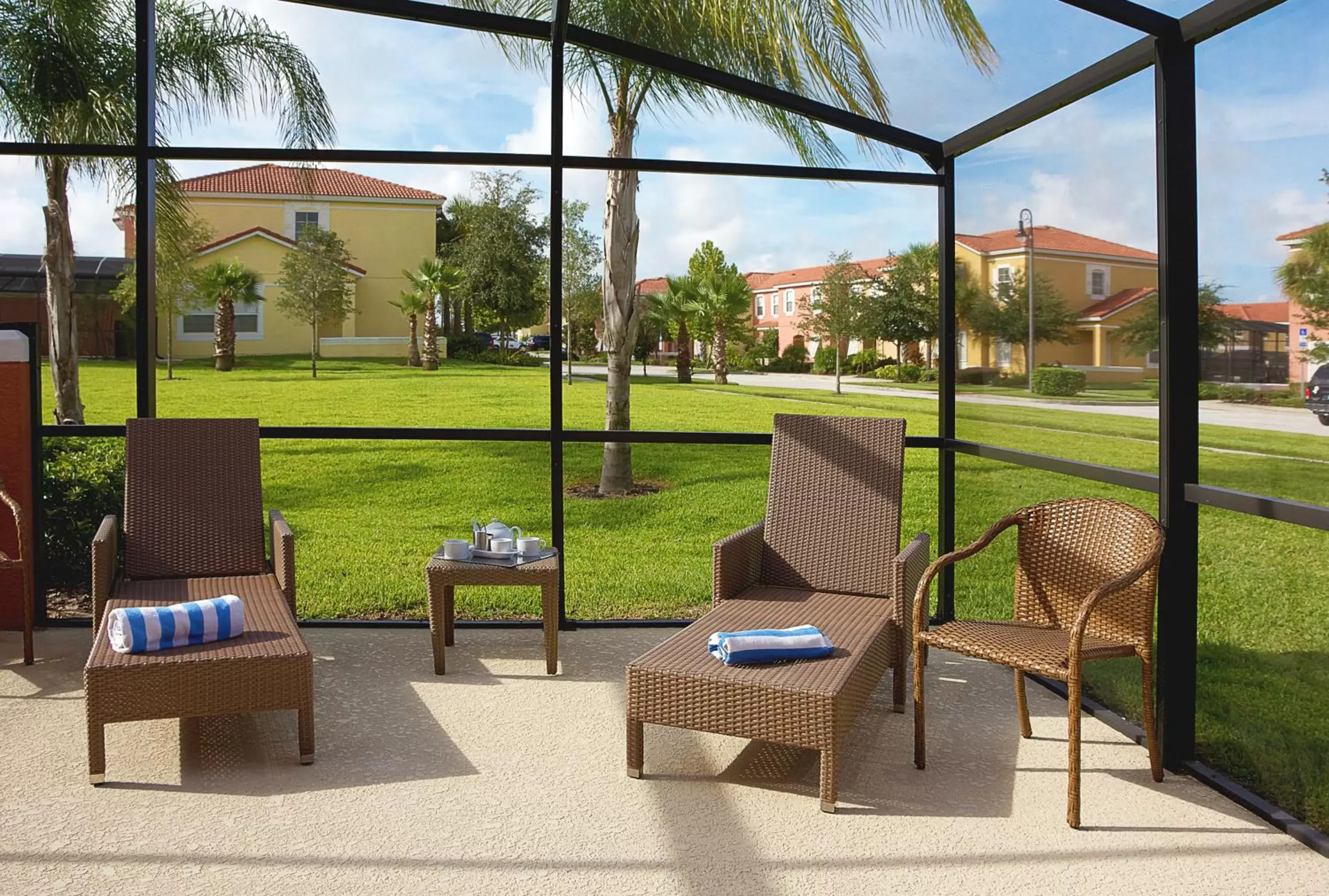 Patio in Encantada Resort Vacation Townhomes by IDILIQ