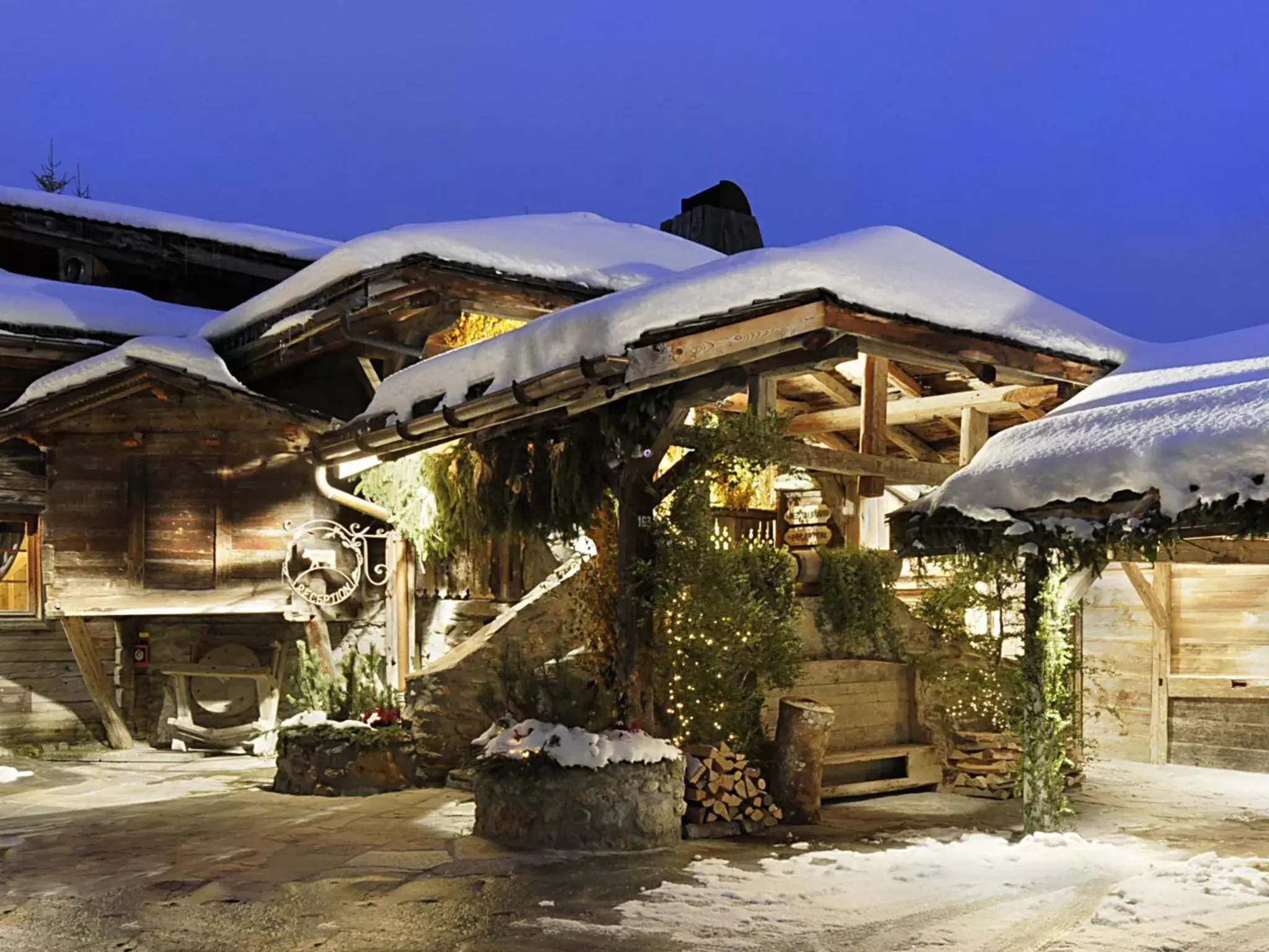 Property building, Winter in Les Fermes de Marie