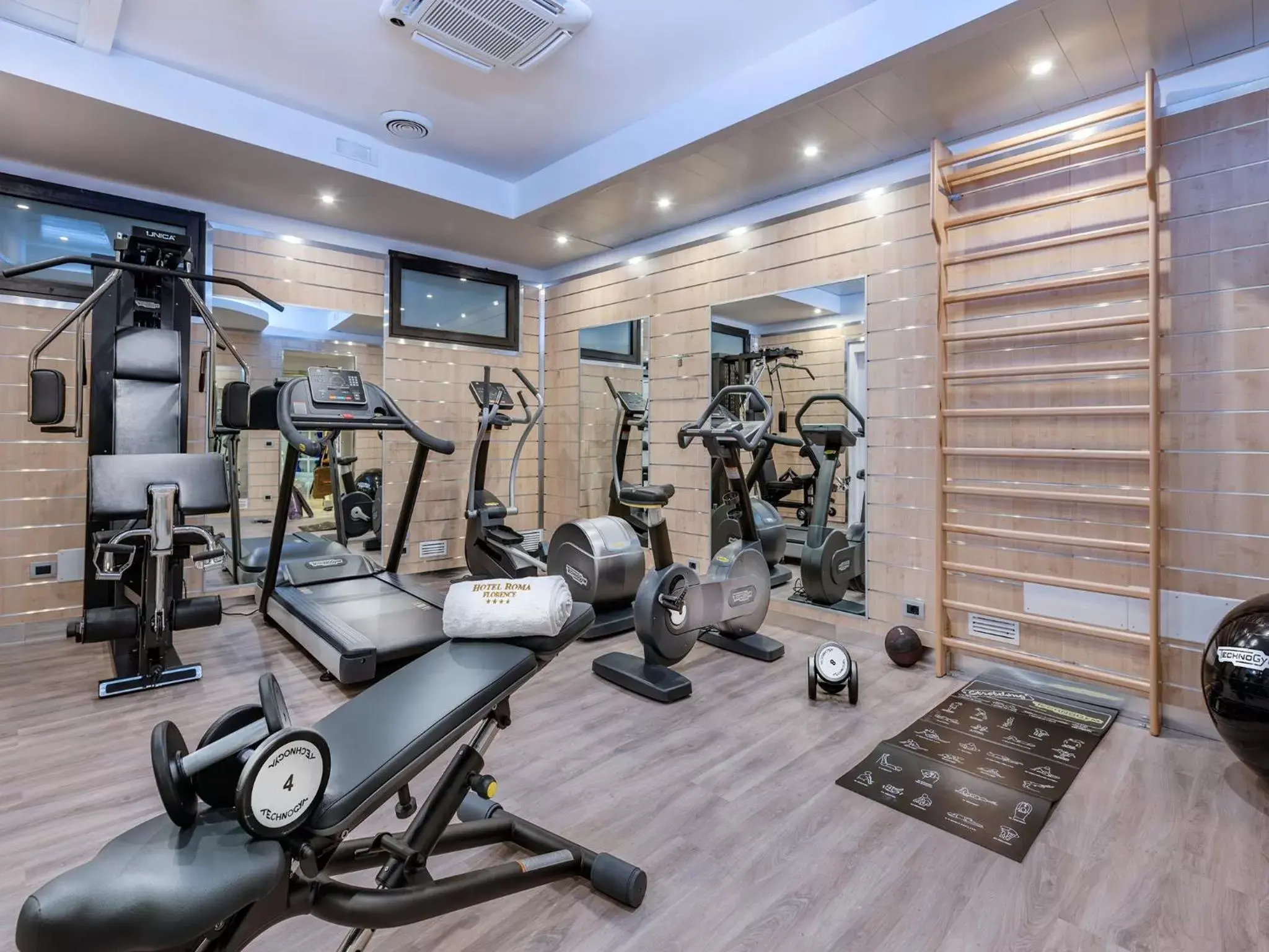 Fitness centre/facilities in Hotel Roma