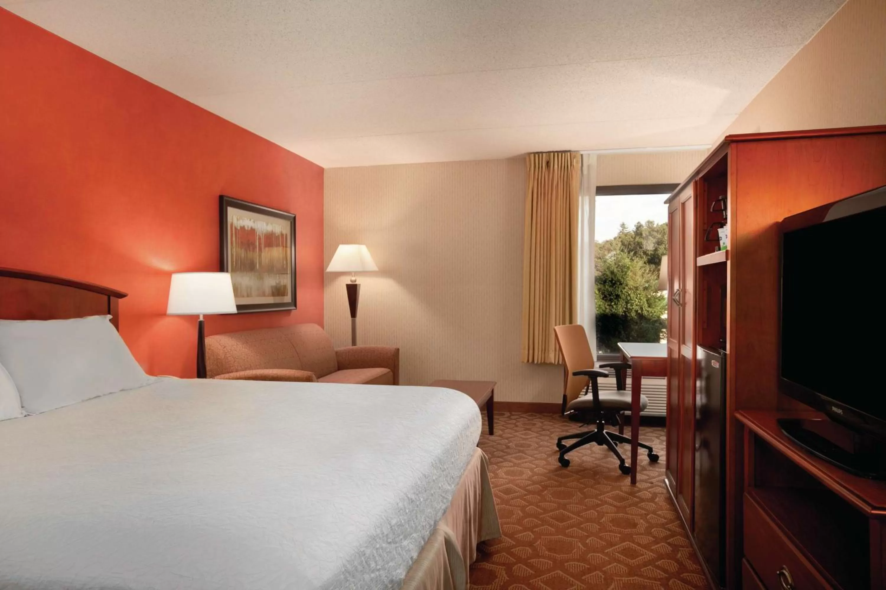 Bedroom, Bed in Hampton Inn - York