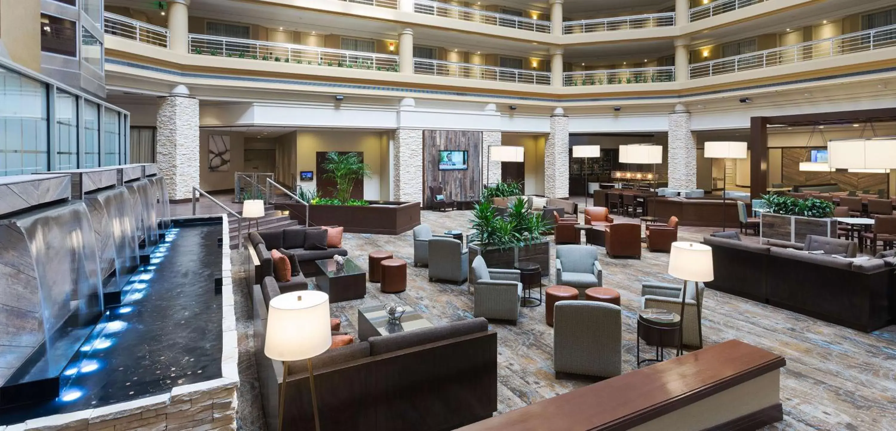 Lobby or reception, Restaurant/Places to Eat in Embassy Suites Denver Tech Center