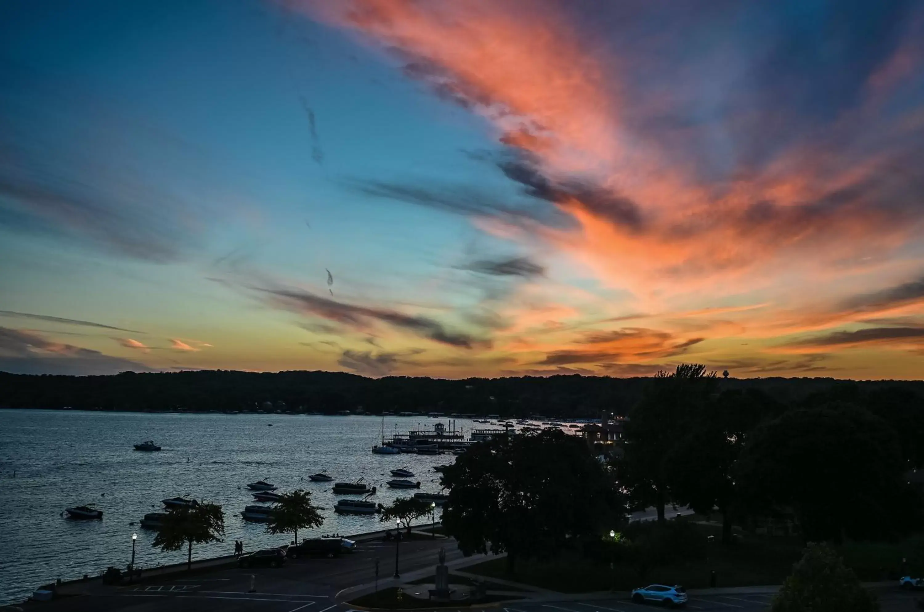 Lake view in Harbor Shores on Lake Geneva