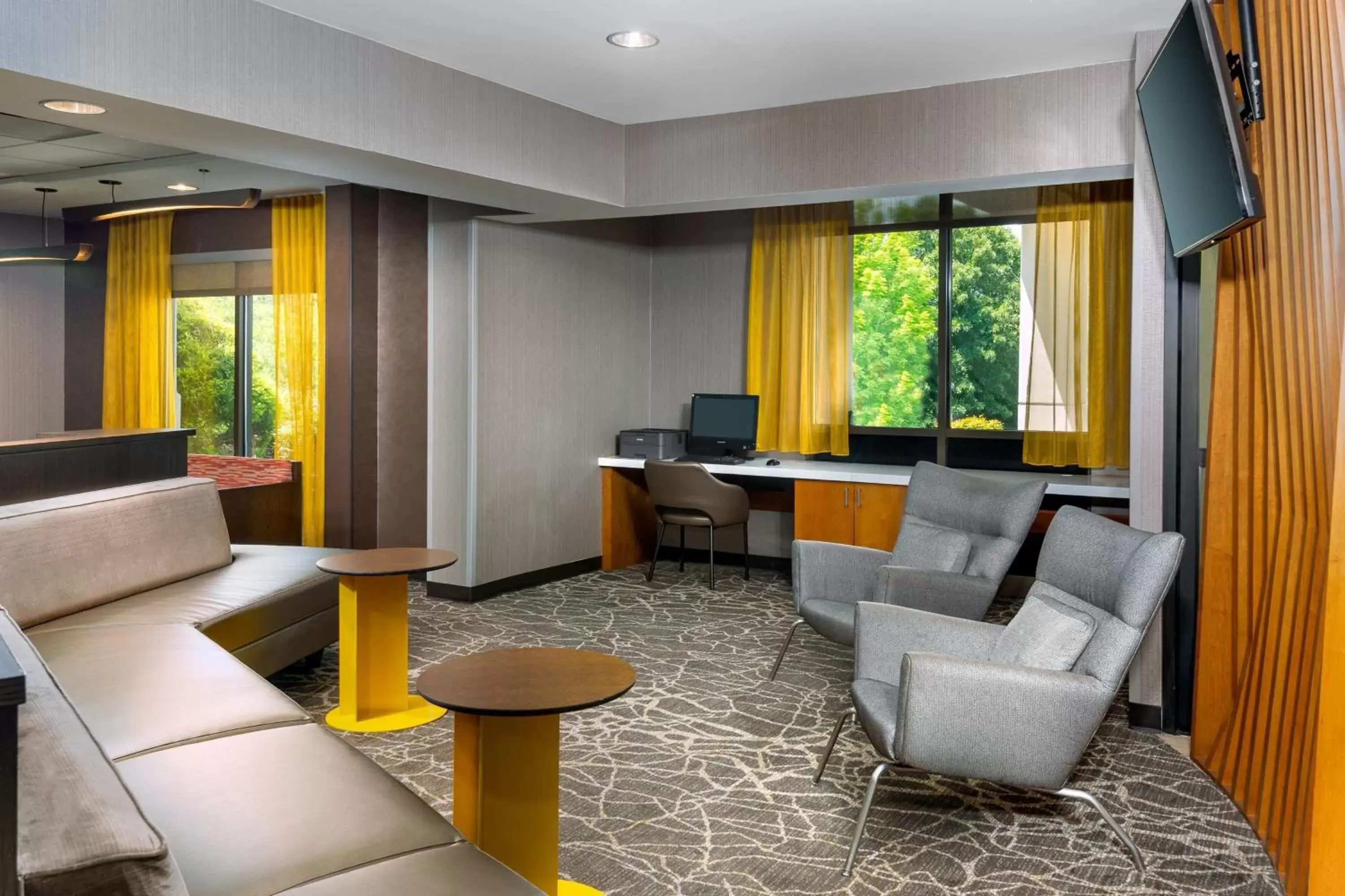 Lobby or reception, Lounge/Bar in SpringHill Suites Asheville