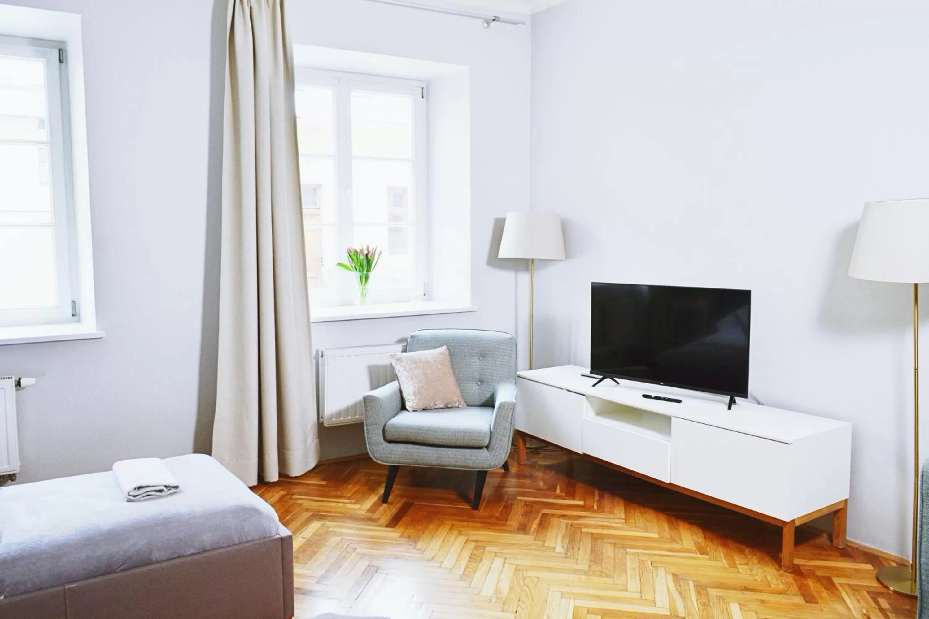 TV/Entertainment Center in 21 Floriańska Street Apartments